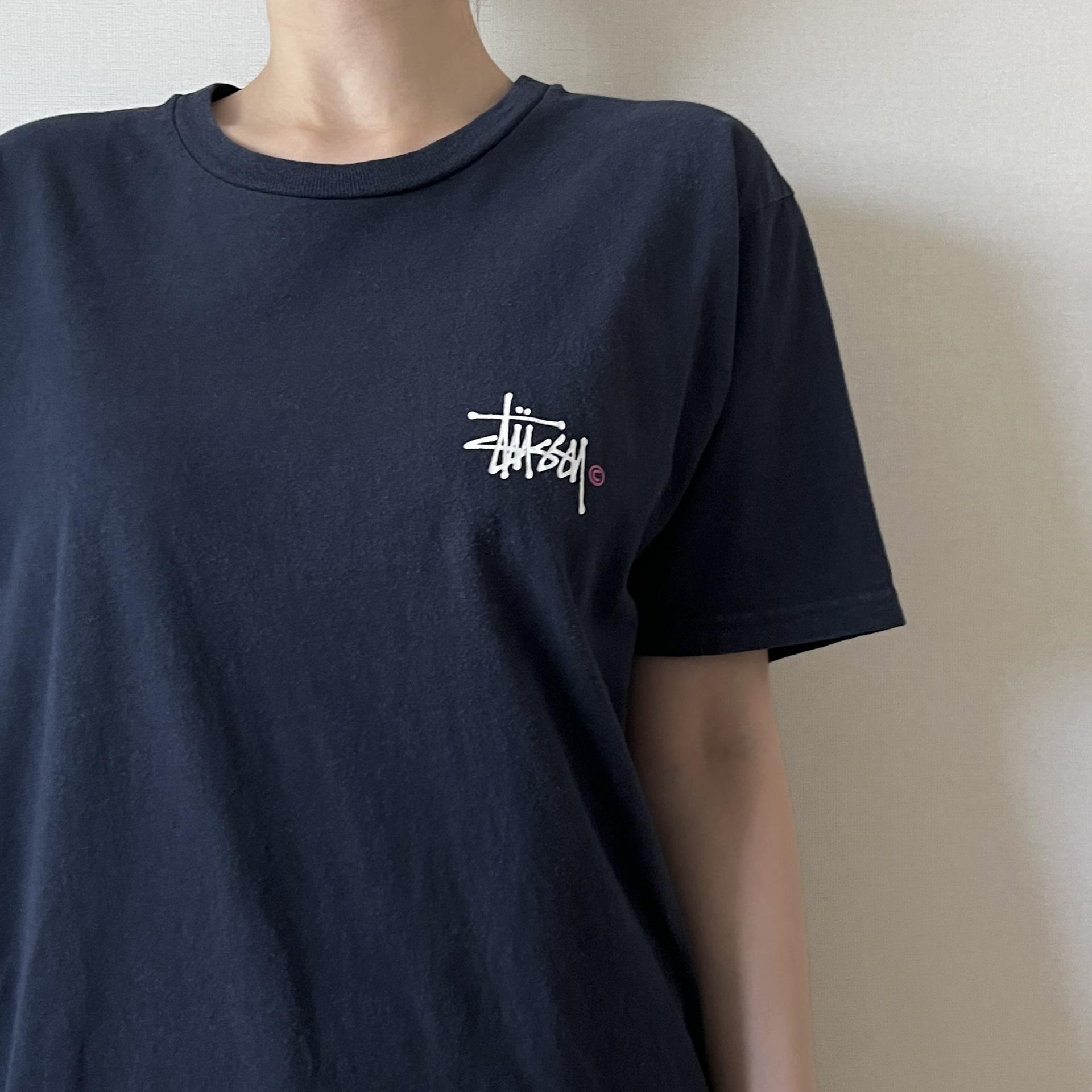 [ WOMAN ] STUSSY Basic Graffiti Logo T-Shirt