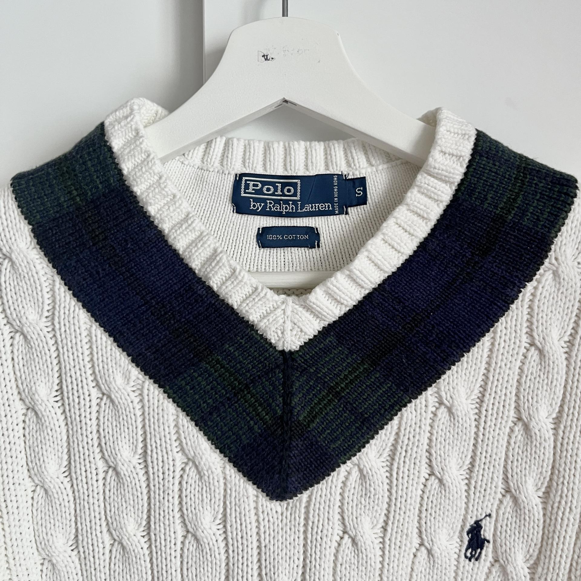 [ WOMAN ] Polo Ralph Lauren V-Neck Cable Knit
