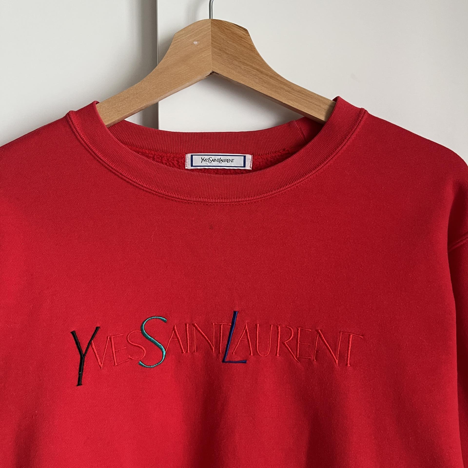 [ WOMAN ] Yves Saint Laurent 90s Old School Sweatshirt