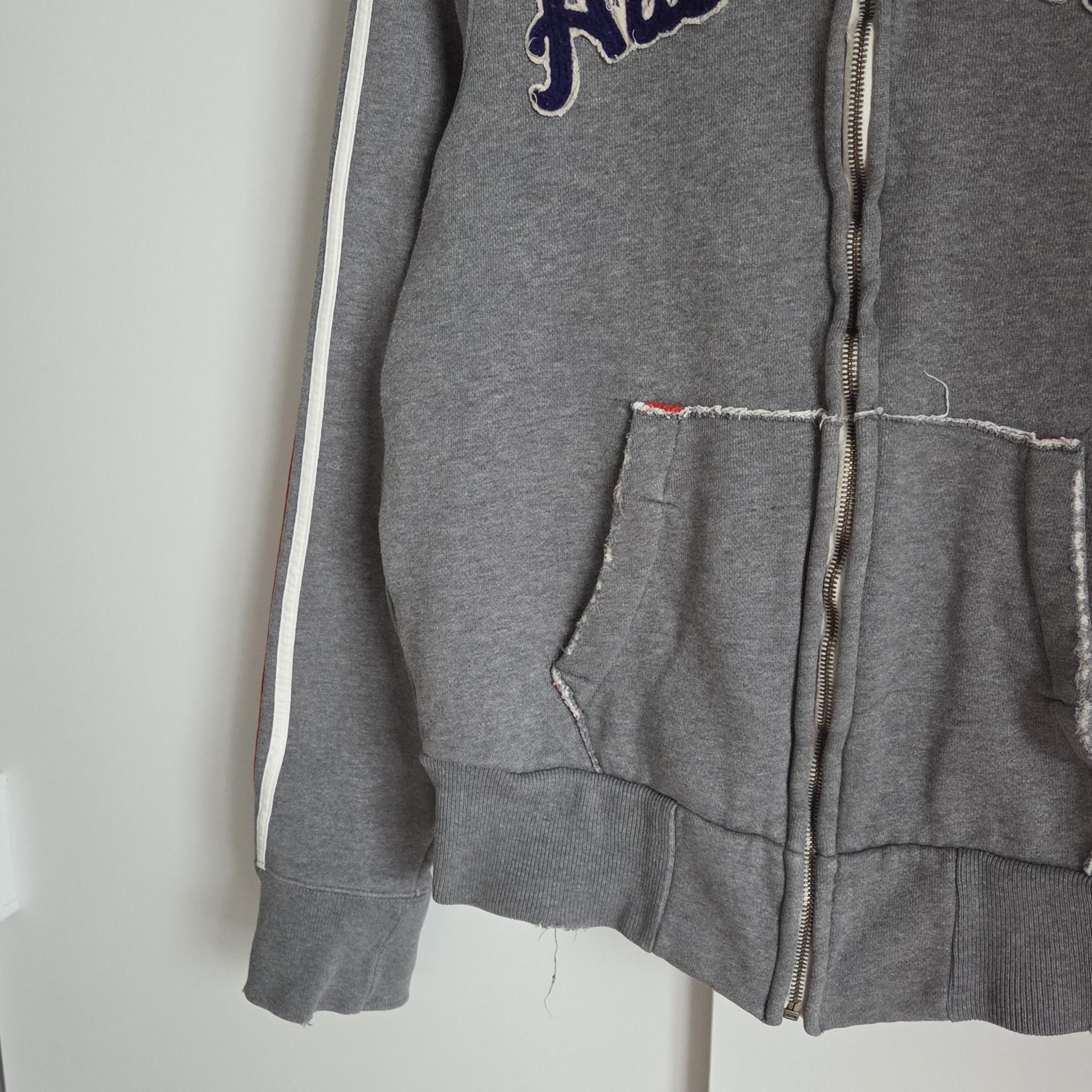 Abercrombie & Fitch Embroidered High-Neck Track Zip-Up Sweatshirt