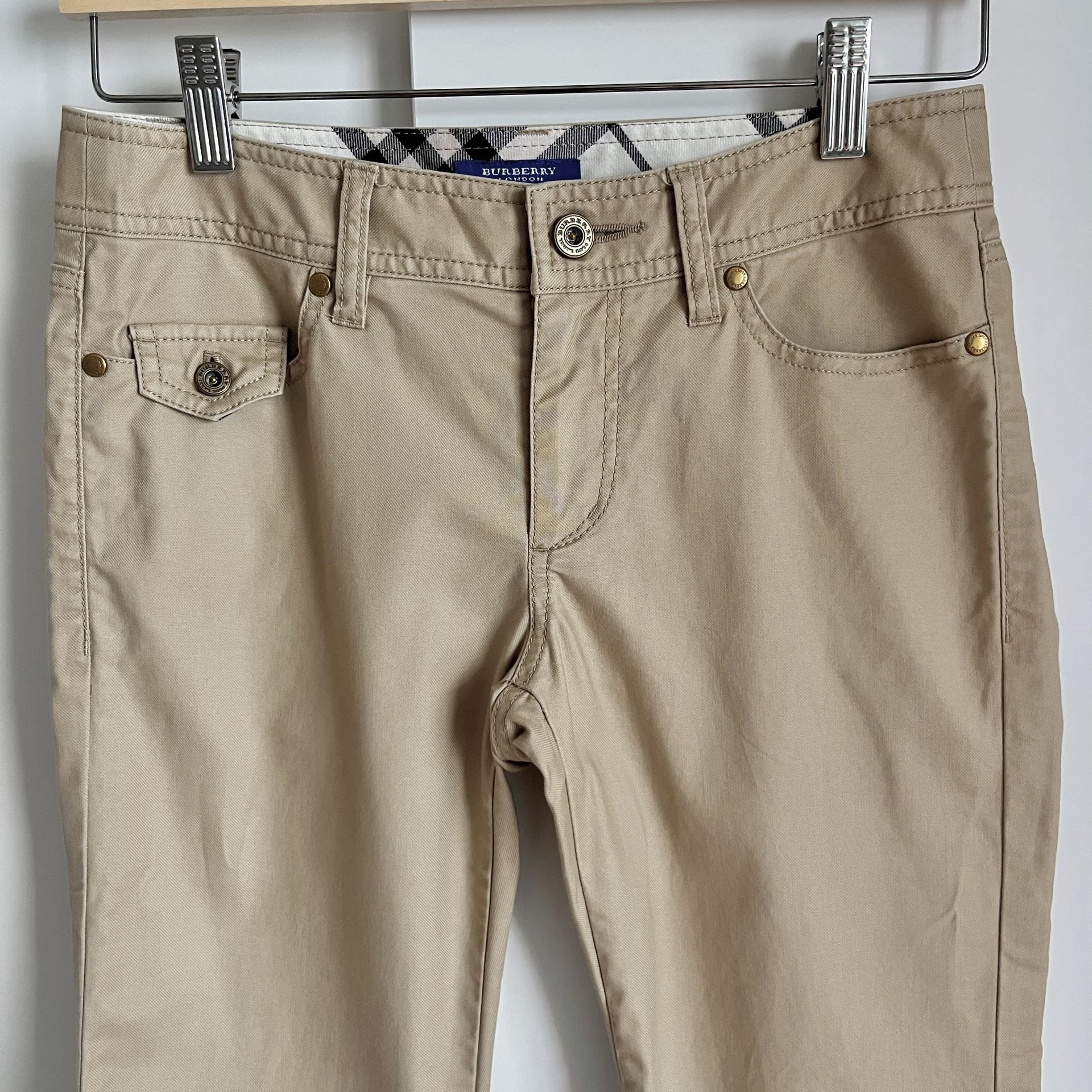 [ WOMAN ] BURBERRY Blue Label Nova Check Rolled-Up Capri Pants