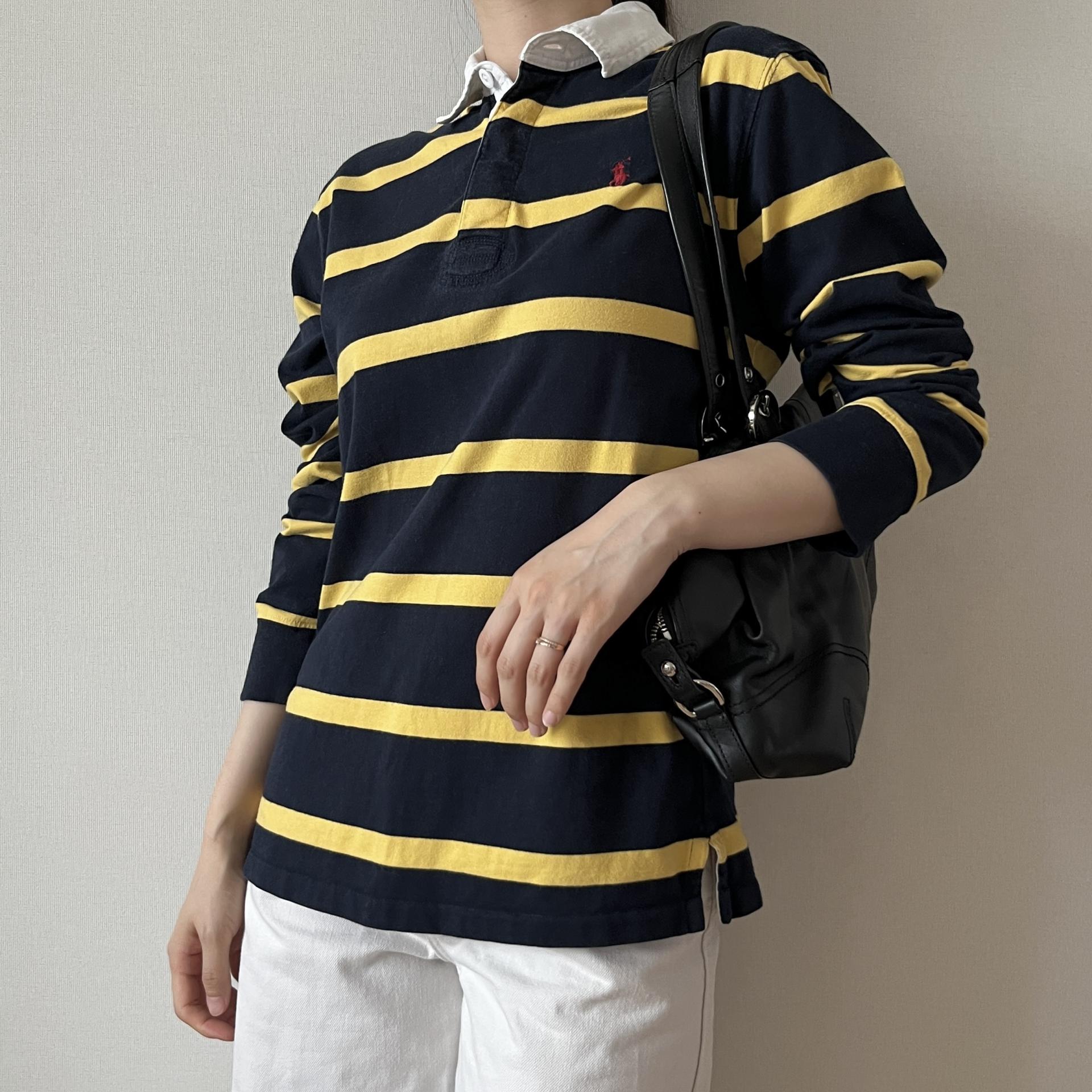 [ WOMAN ] Polo Ralph Lauren Stripe Rugby PK Shirt