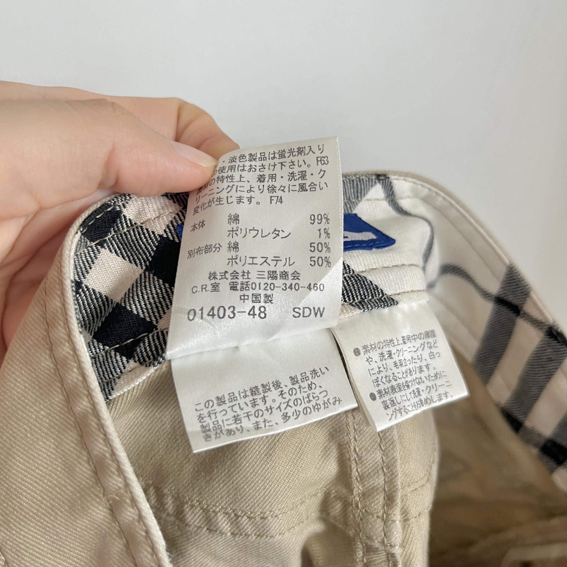 [ WOMAN ] BURBERRY Blue Label Nova Check Rolled-Up Capri Pants