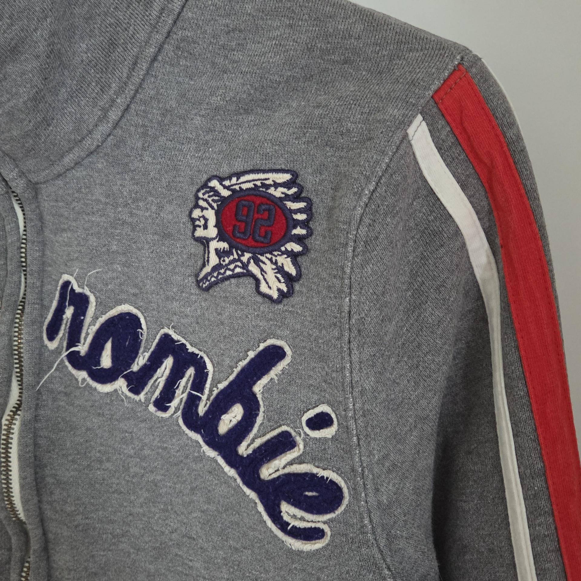Abercrombie & Fitch Embroidered High-Neck Track Zip-Up Sweatshirt
