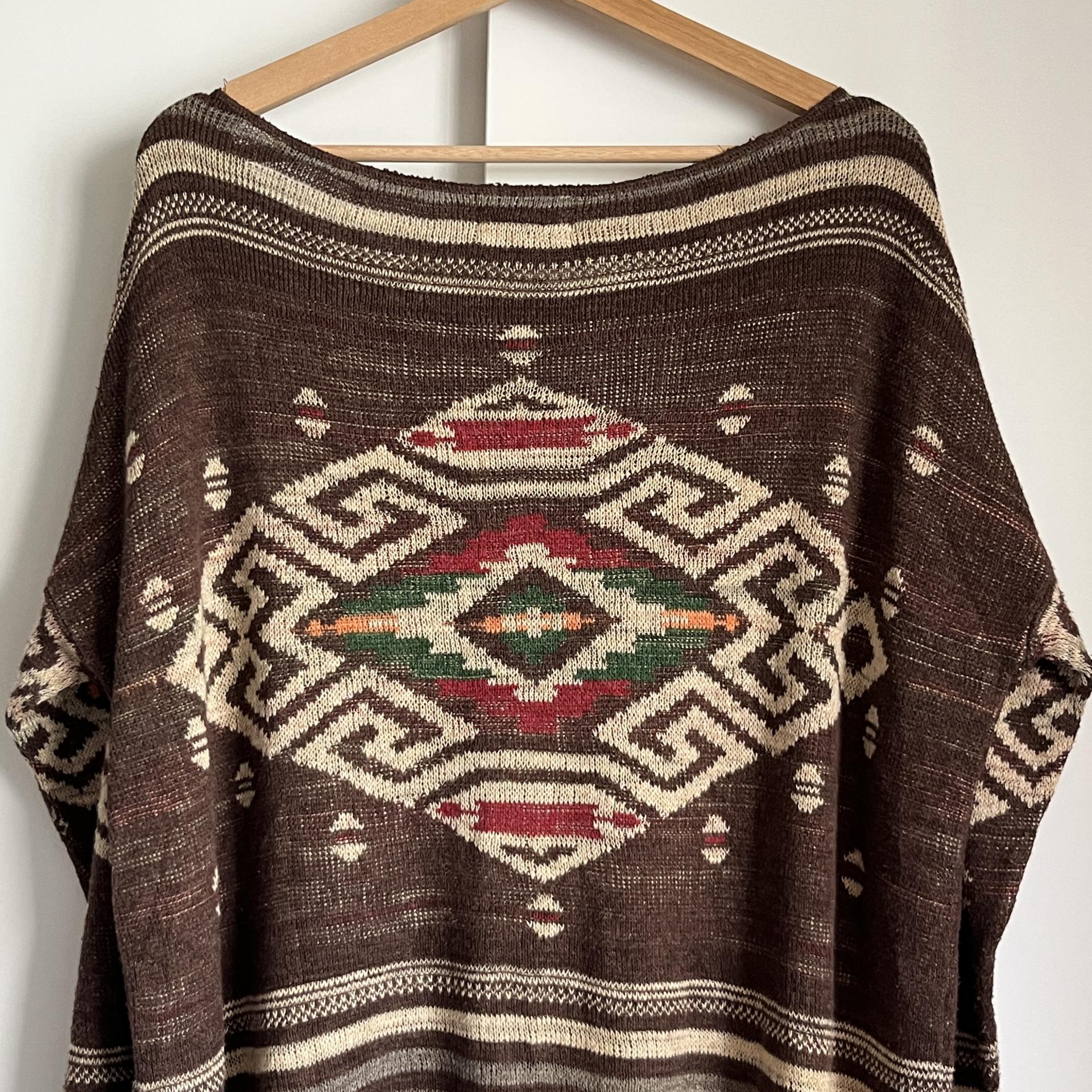 [ WOMAN ] Denim & Supply Ralph Lauren Navajo Aztec Pattern Crewneck Knit