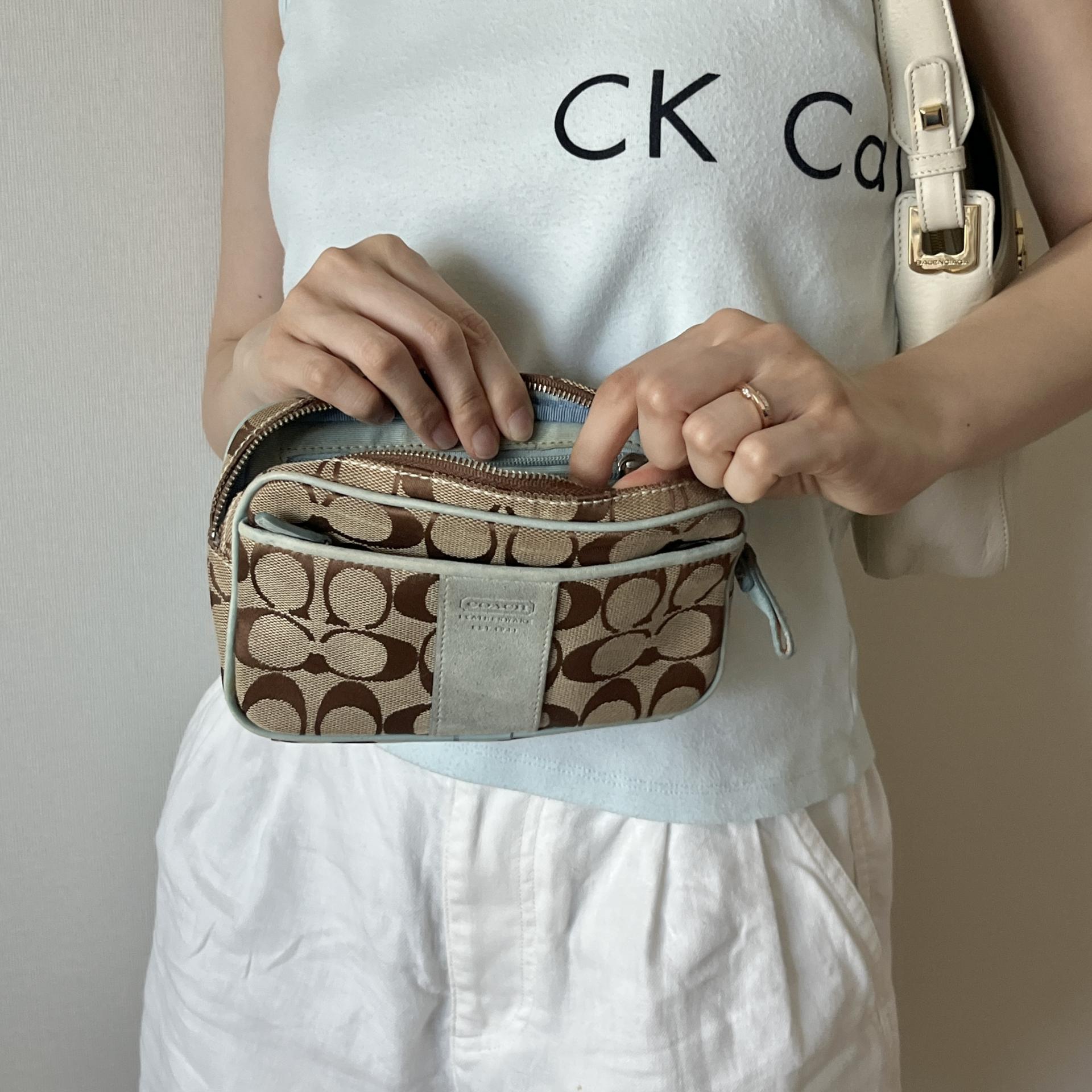 [ ACC ] COACH Jacquard Pouch