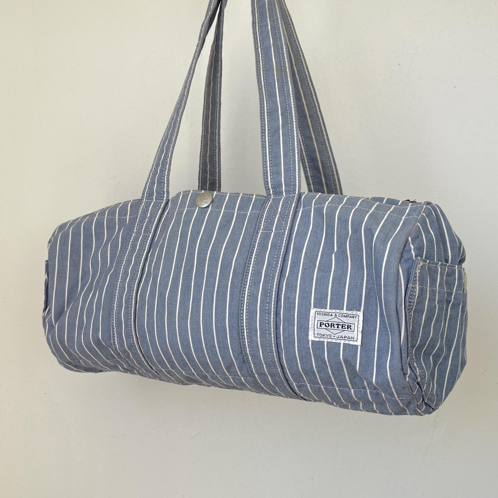 BAG ] PORTER 70th Anniversary stripe tote Bag ( made in