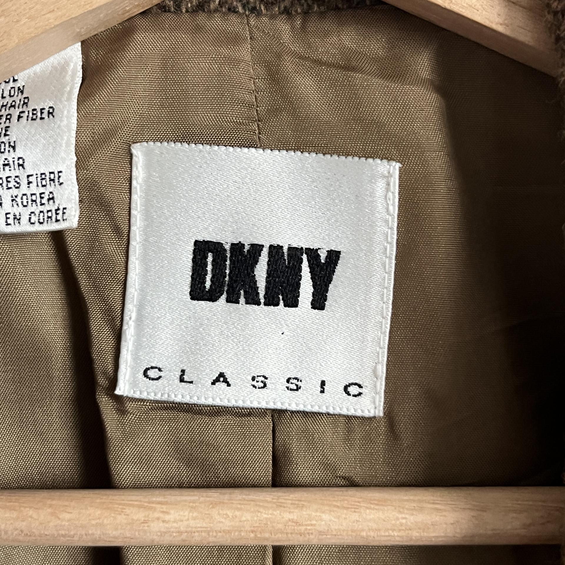 [ WOMAN ] DKNY Classic Check Wool 9부 Jacket