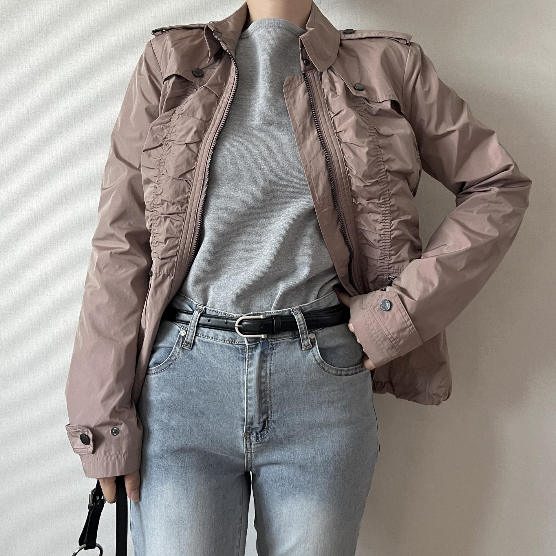 [ WOMAN ] BURBERRY London Shirred Jacket