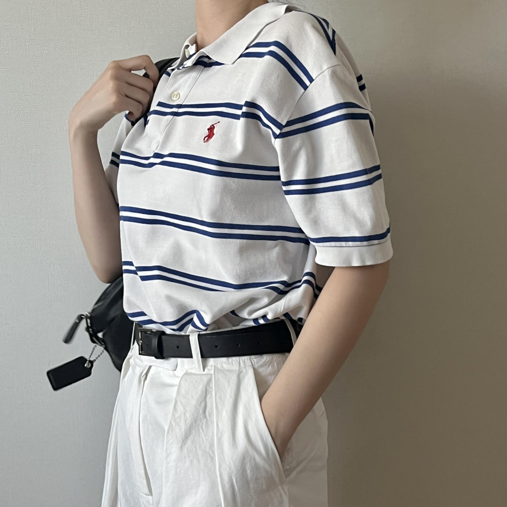 [ WOMAN ] Polo Ralph Lauren Stripe PK Shirt