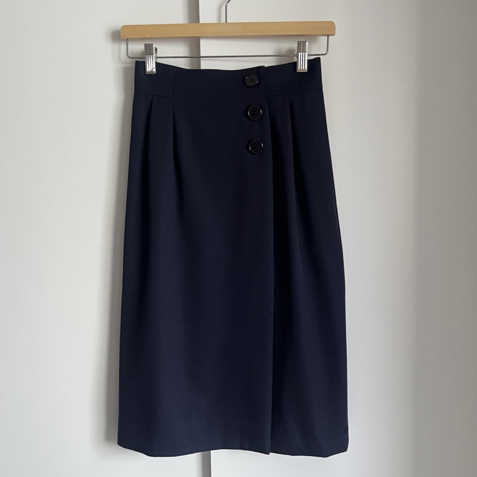 [ WOMAN ] CHRISTIAN DIOR Side Button Skirt