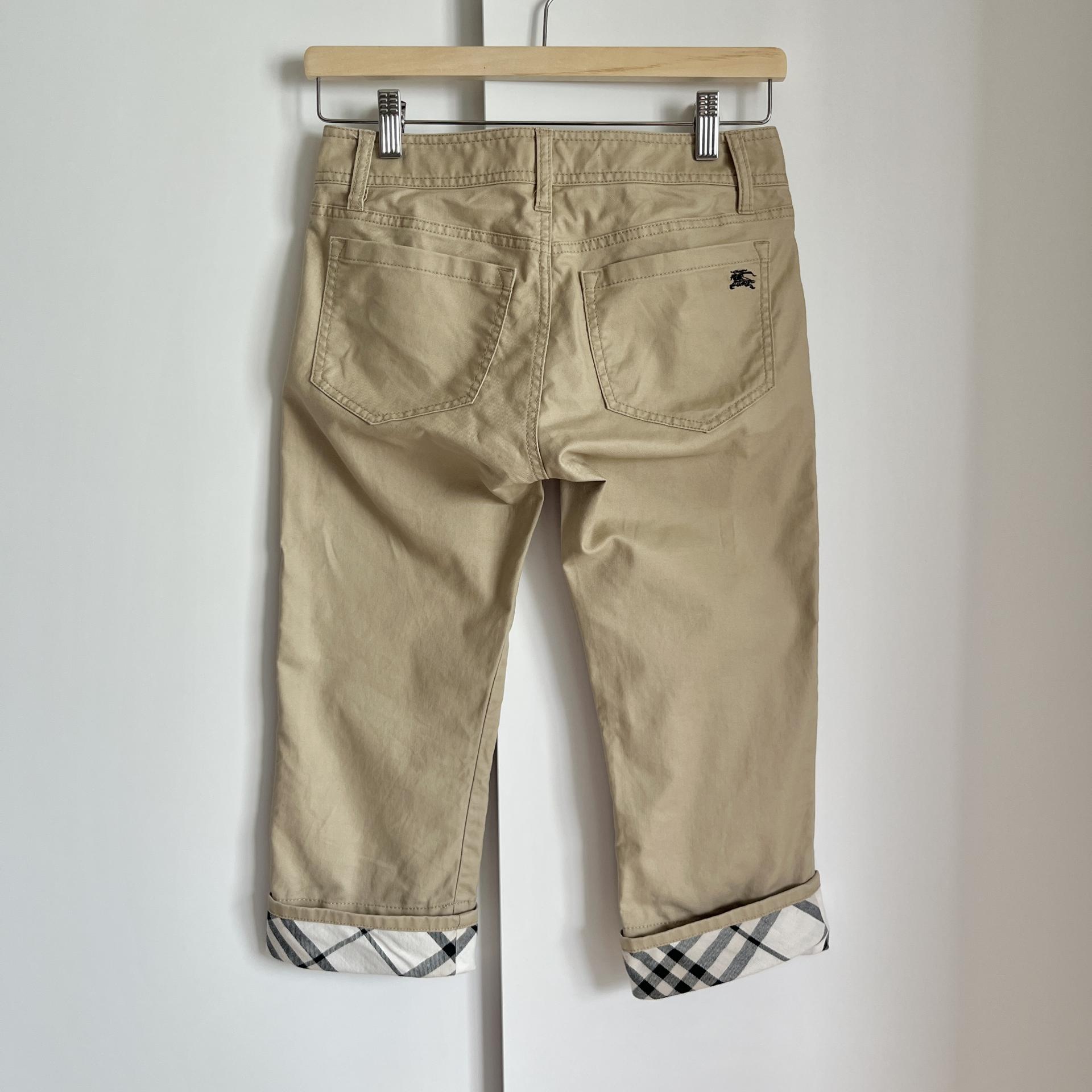 [ WOMAN ] BURBERRY Blue Label Nova Check Rolled-Up Capri Pants
