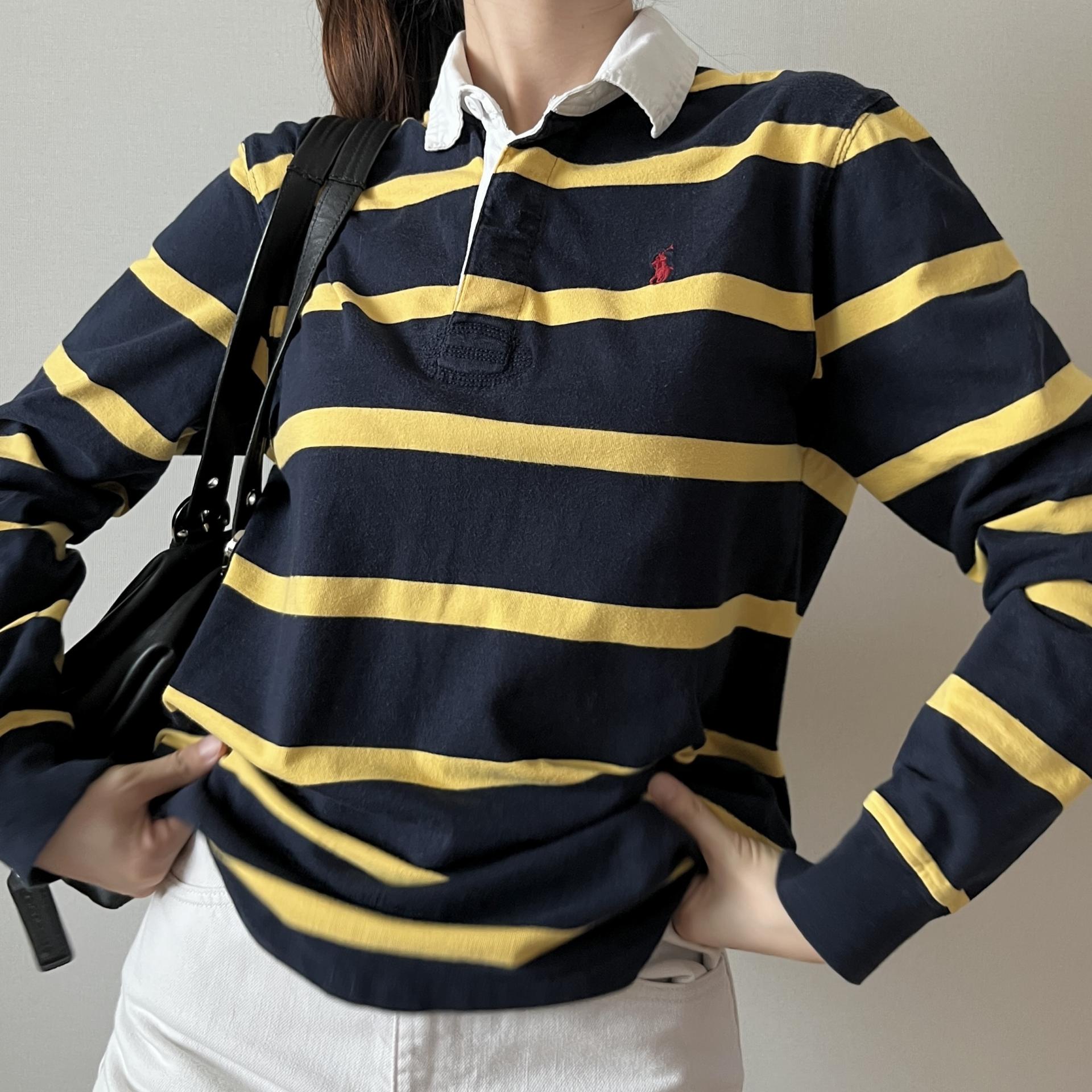 [ WOMAN ] Polo Ralph Lauren Stripe Rugby PK Shirt