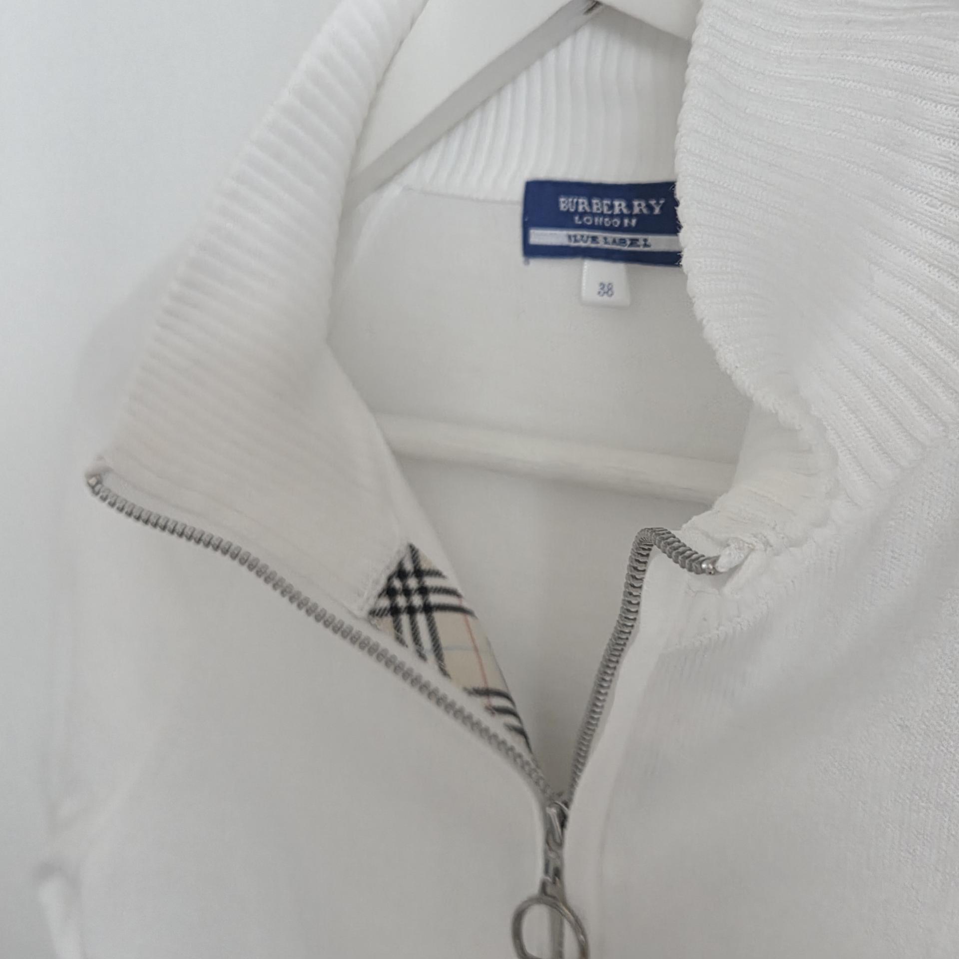 [ WOMAN ] Burberry Blue Label High-Neck Zip-Up Knit Cardigan