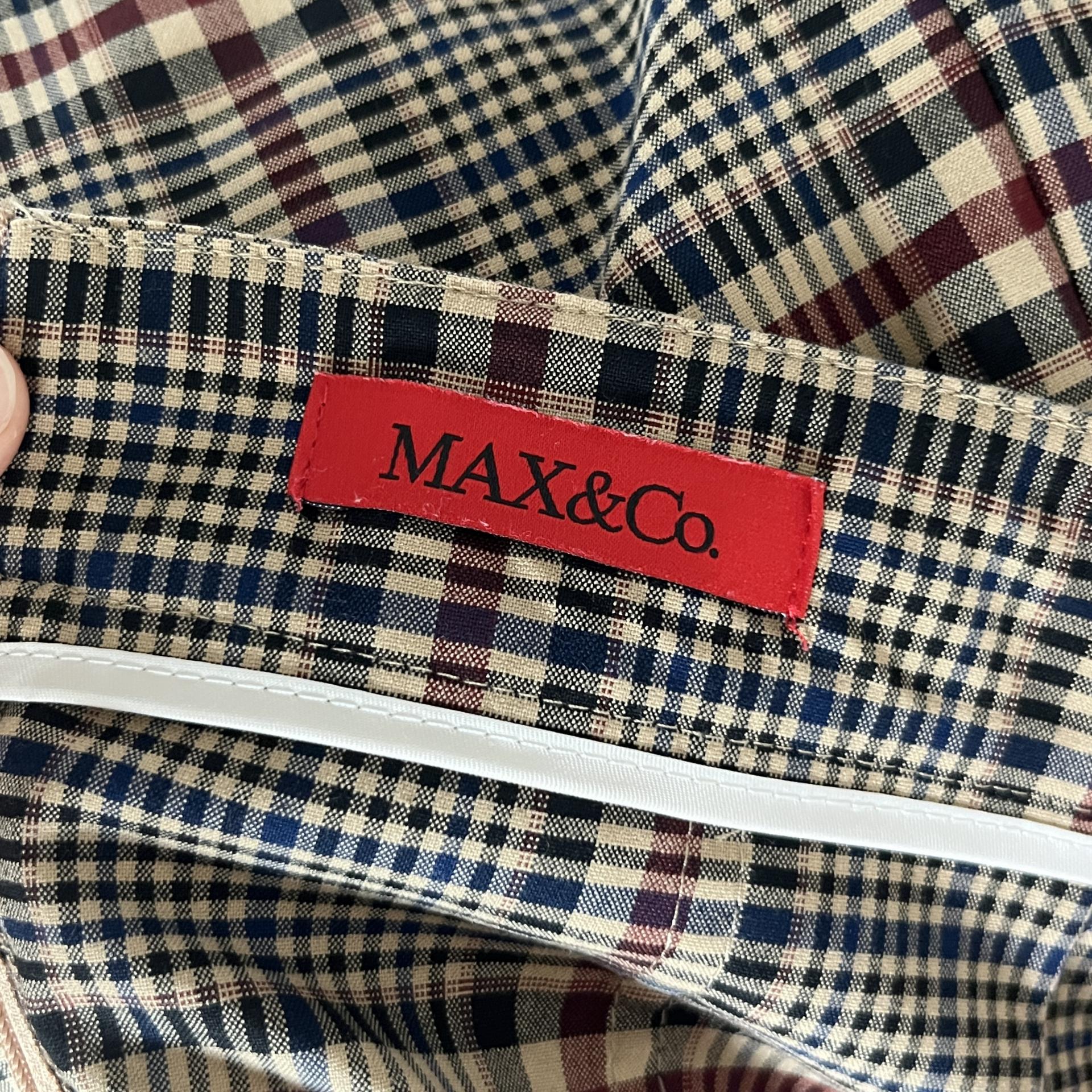 [ WOMAN ] MAX&CO Pleated Check Skirt