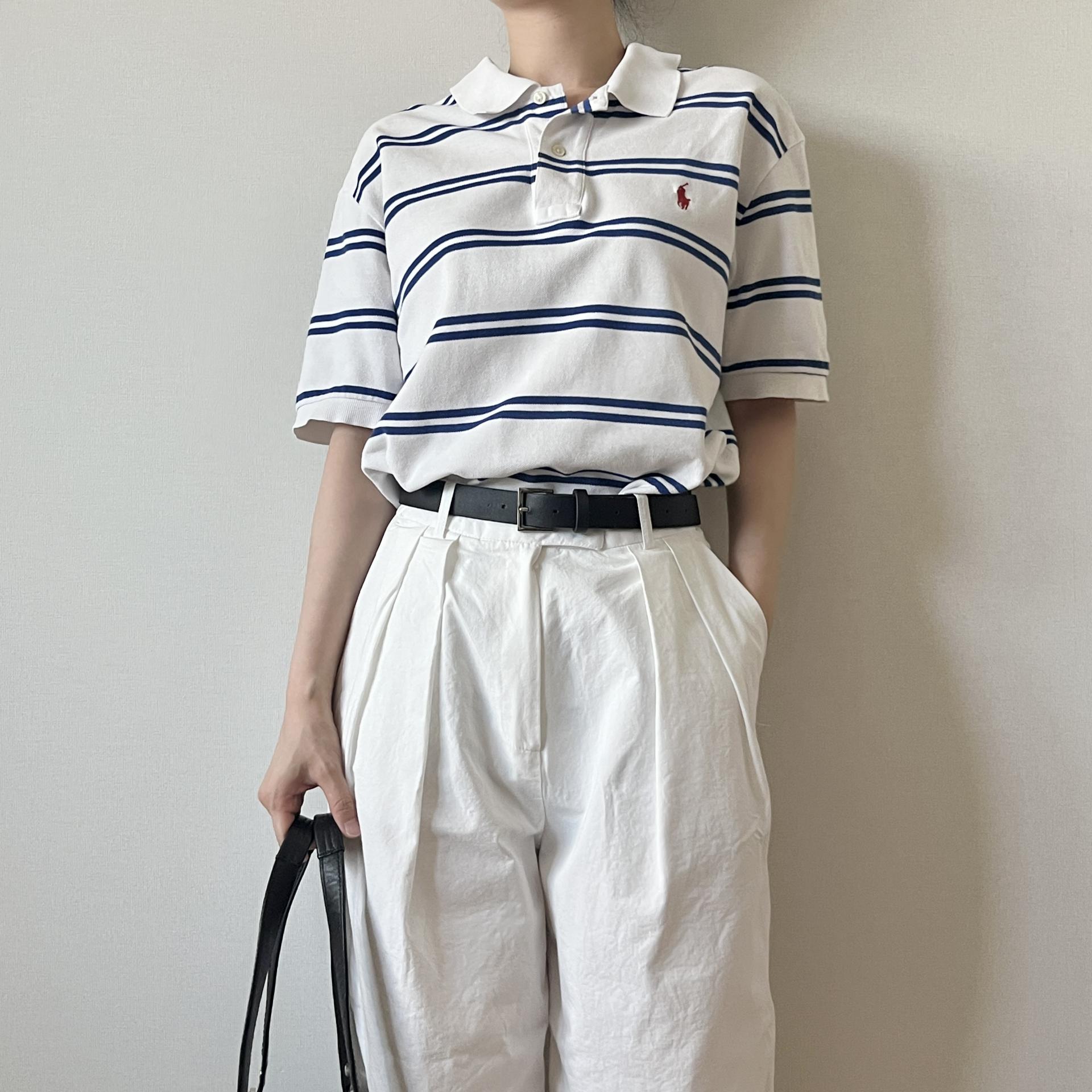 [ WOMAN ] Polo Ralph Lauren Stripe PK Shirt