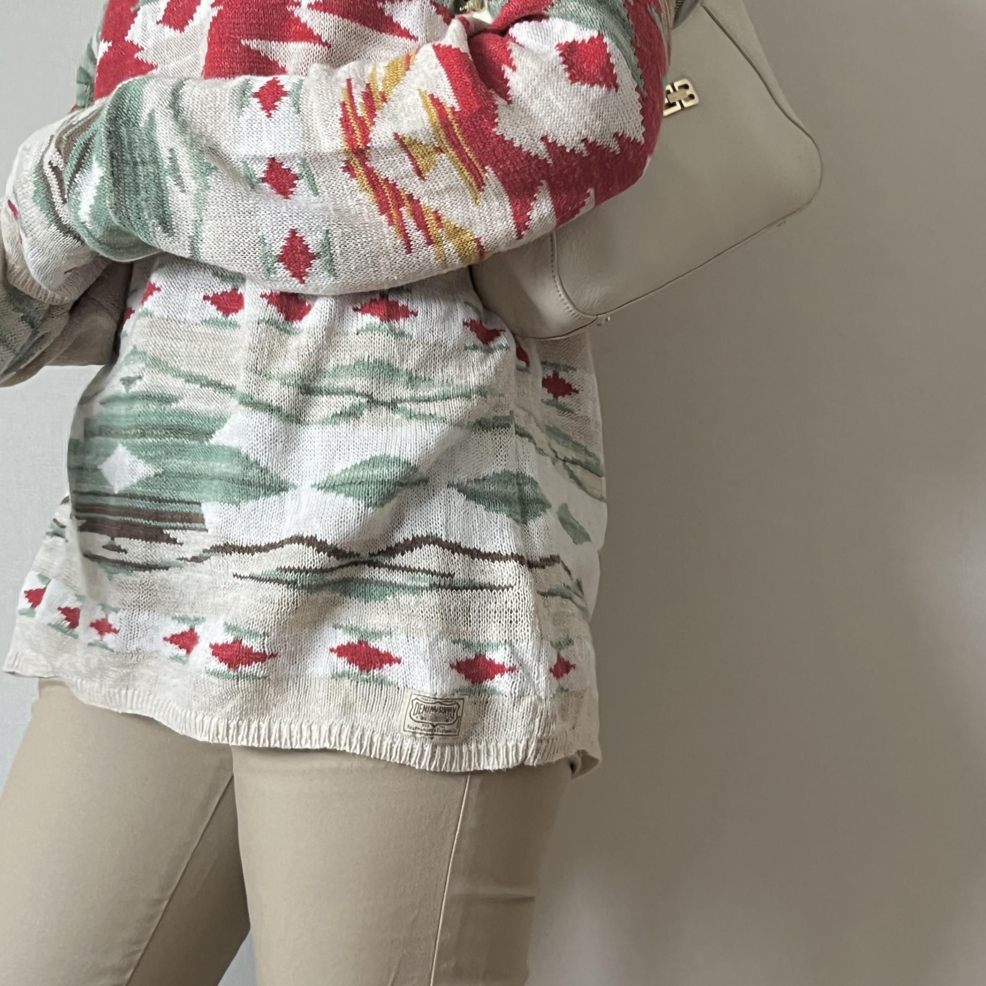 [ WOMAN ] Denim & Supply Ralph Lauren Indian Blanket Pattern Crewneck Knit