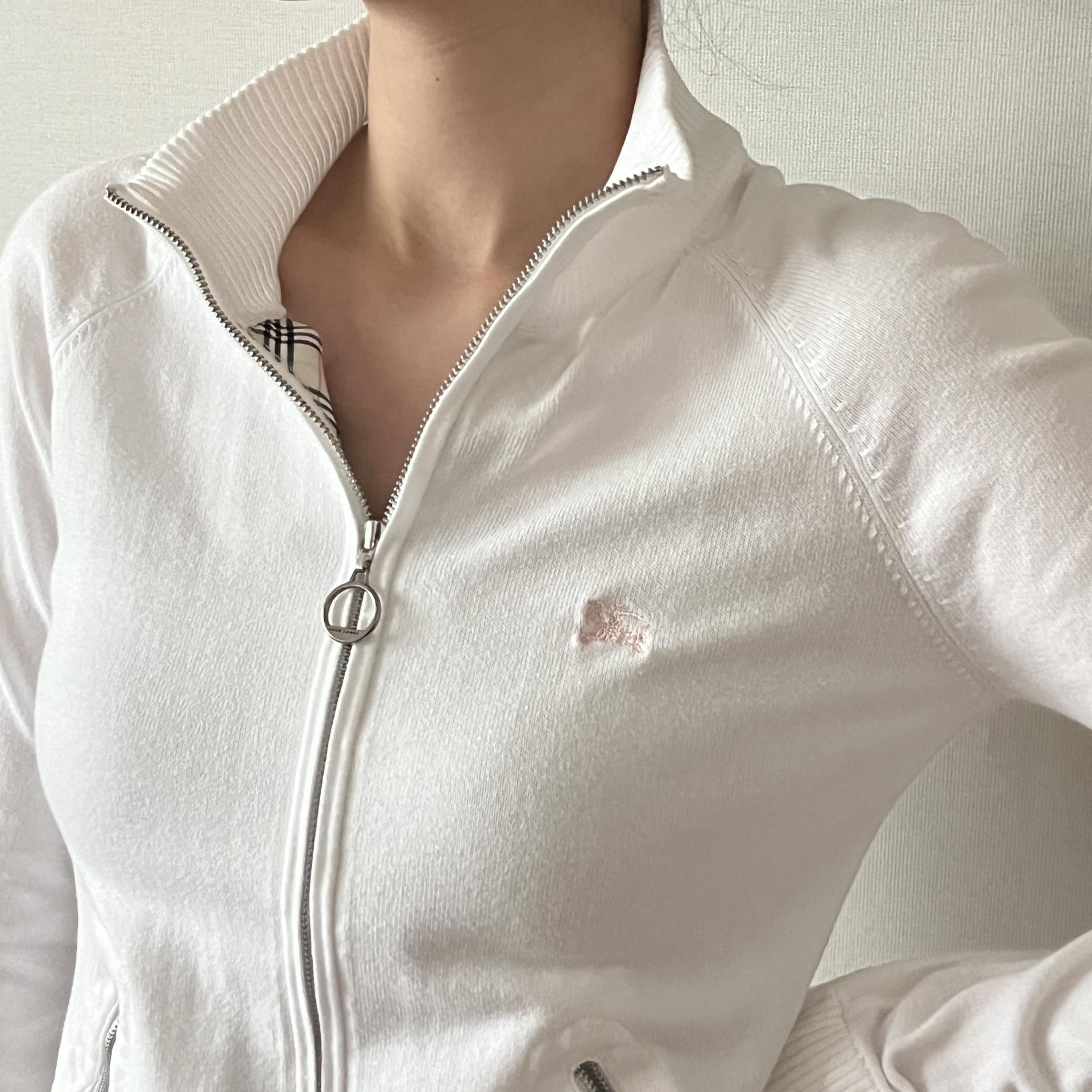 [ WOMAN ] Burberry Blue Label High-Neck Zip-Up Knit Cardigan