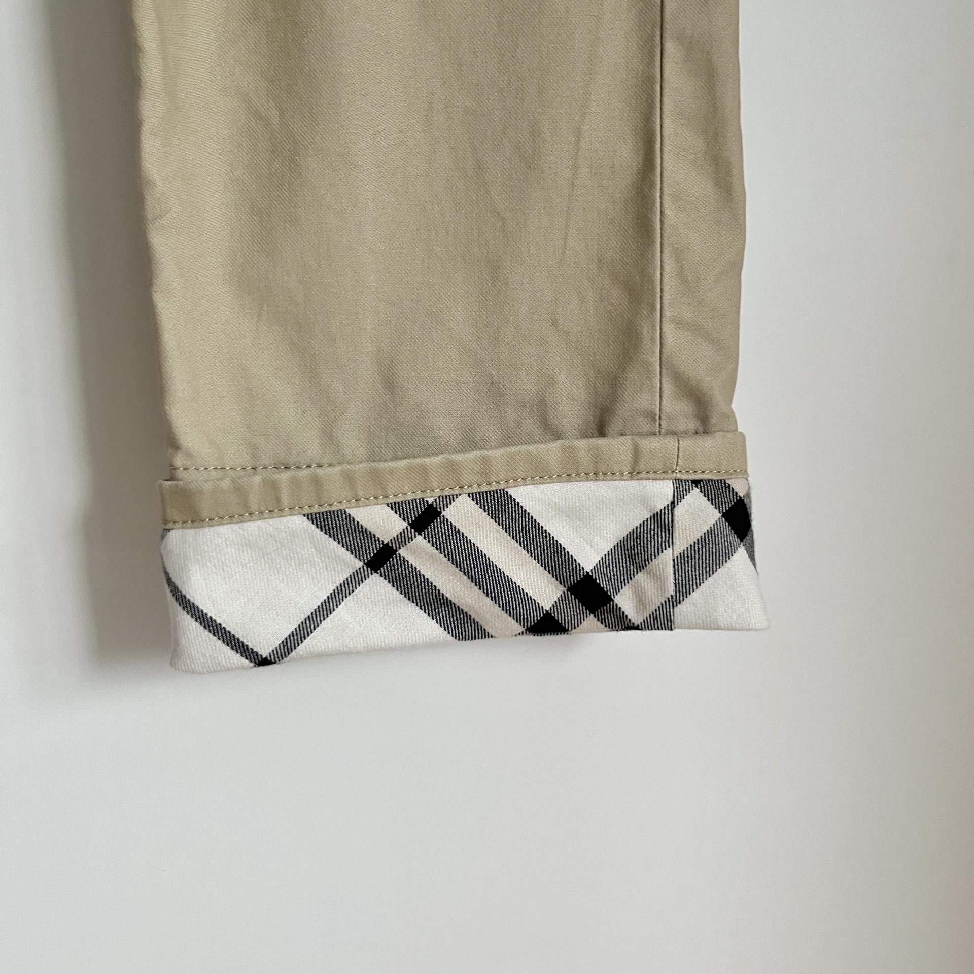 [ WOMAN ] BURBERRY Blue Label Nova Check Rolled-Up Capri Pants