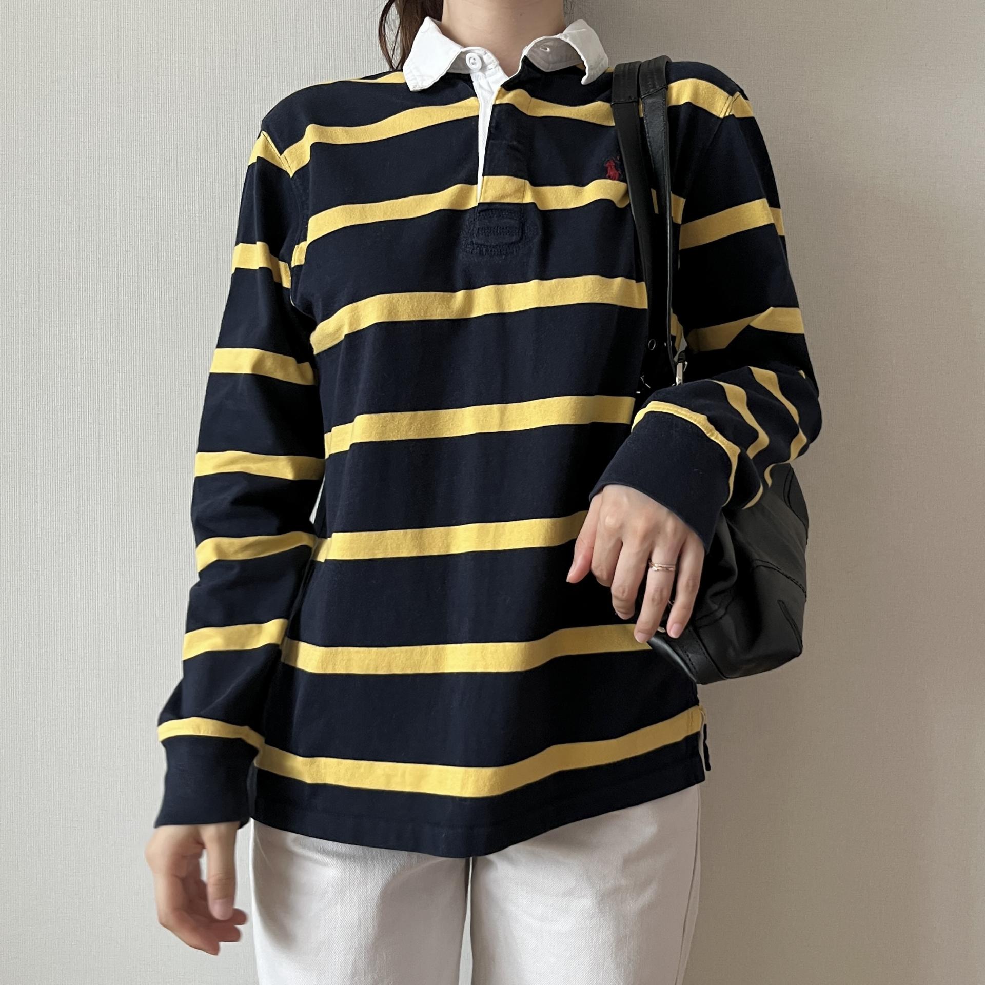 [ WOMAN ] Polo Ralph Lauren Stripe Rugby PK Shirt