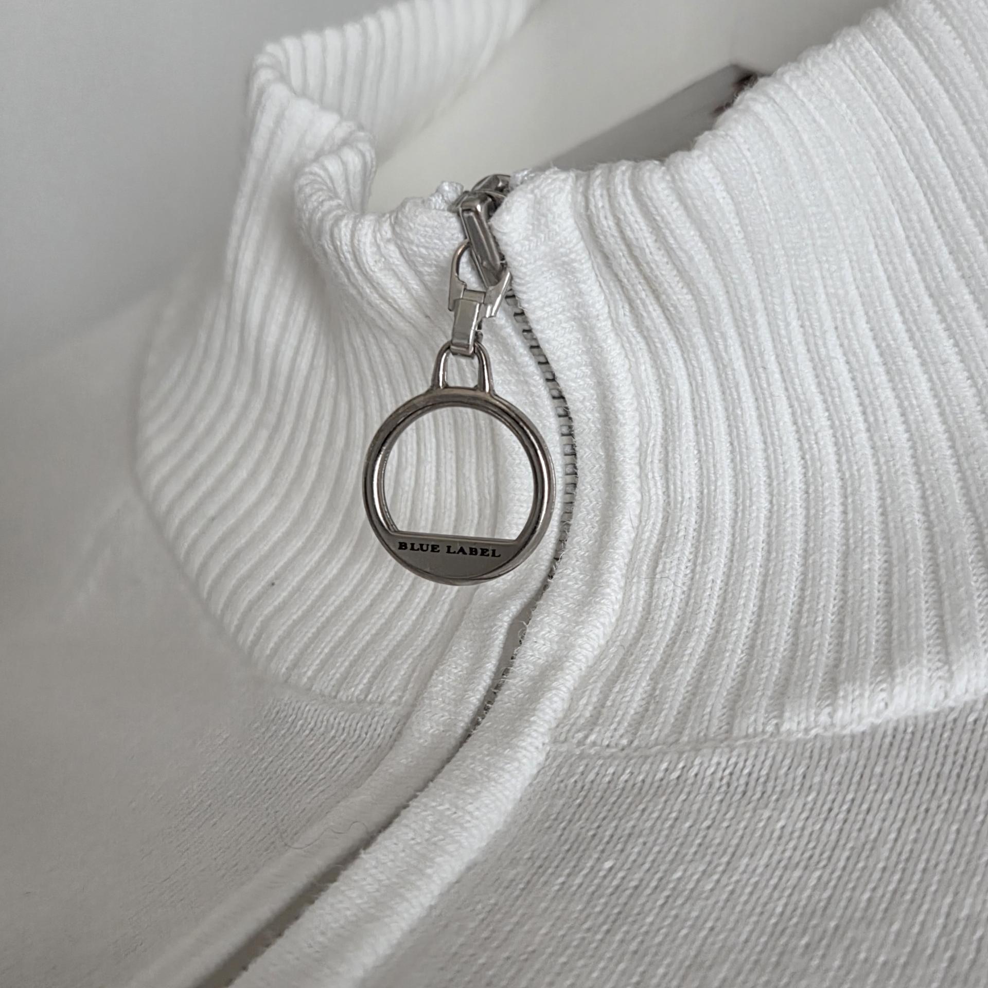[ WOMAN ] Burberry Blue Label High-Neck Zip-Up Knit Cardigan