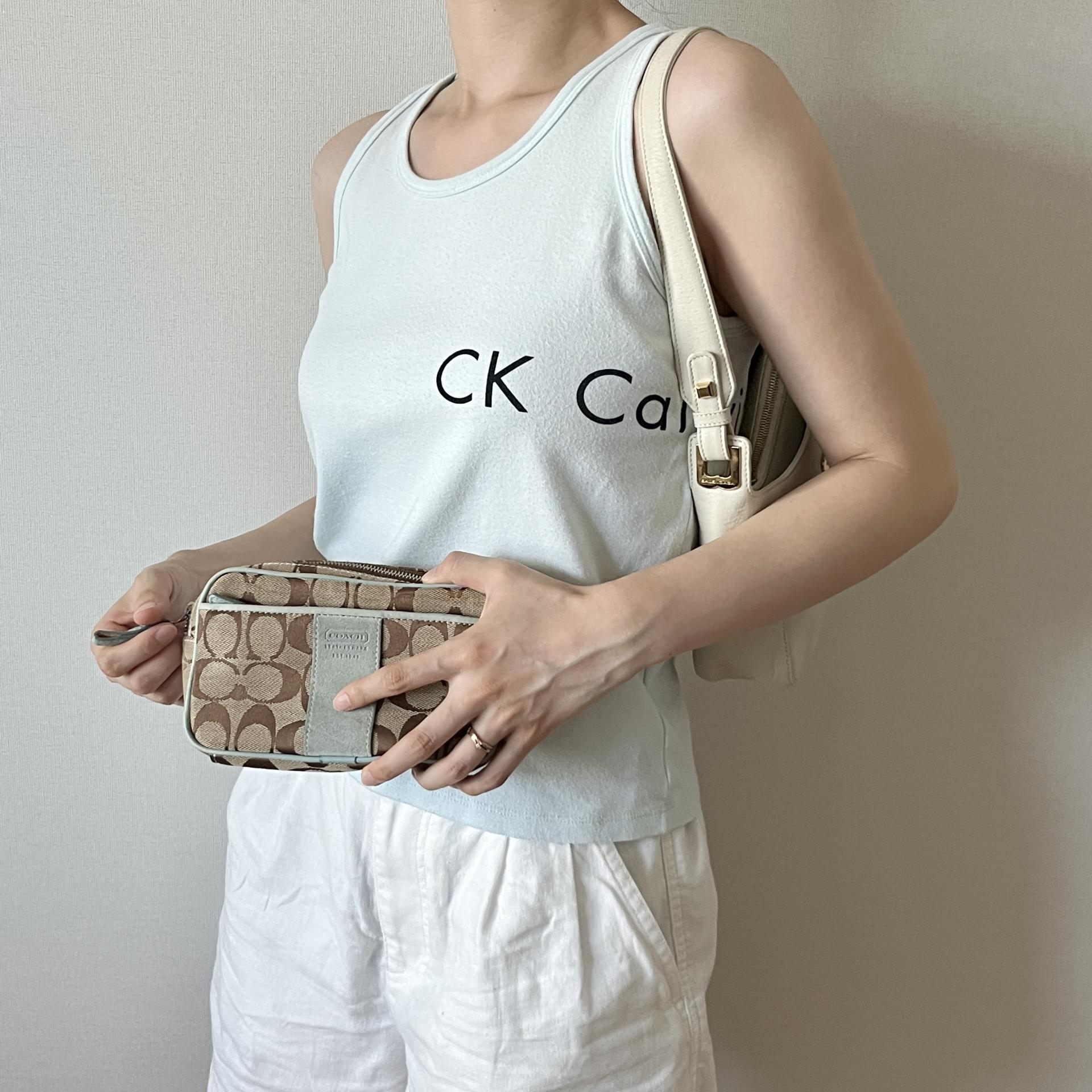 [ ACC ] COACH Jacquard Pouch