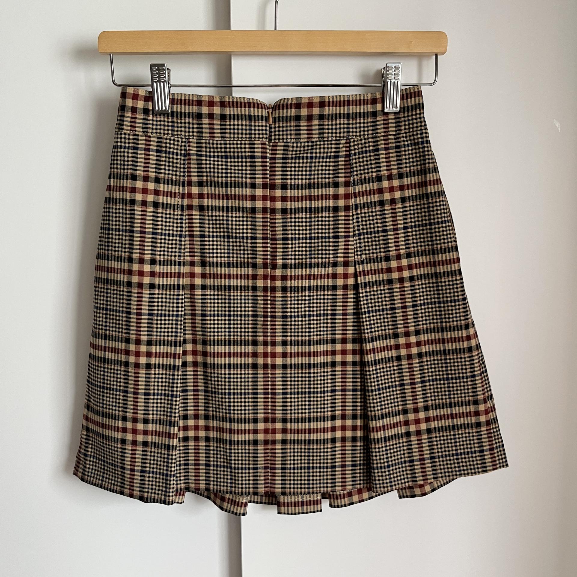 [ WOMAN ] MAX&CO Pleated Check Skirt