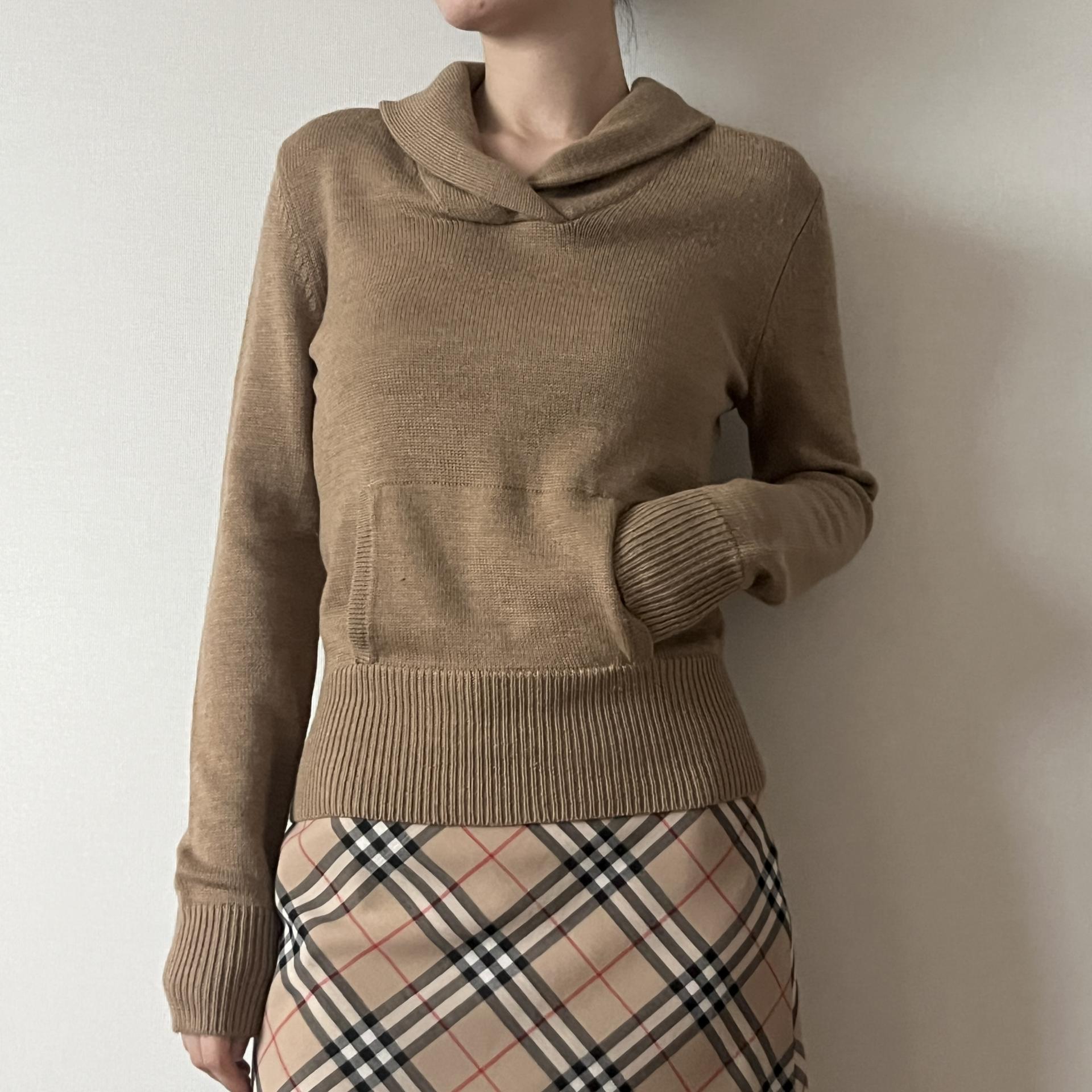 Polo Ralph Lauren Shawl Collar Kangaroo Pocket Wool Knit Sweater