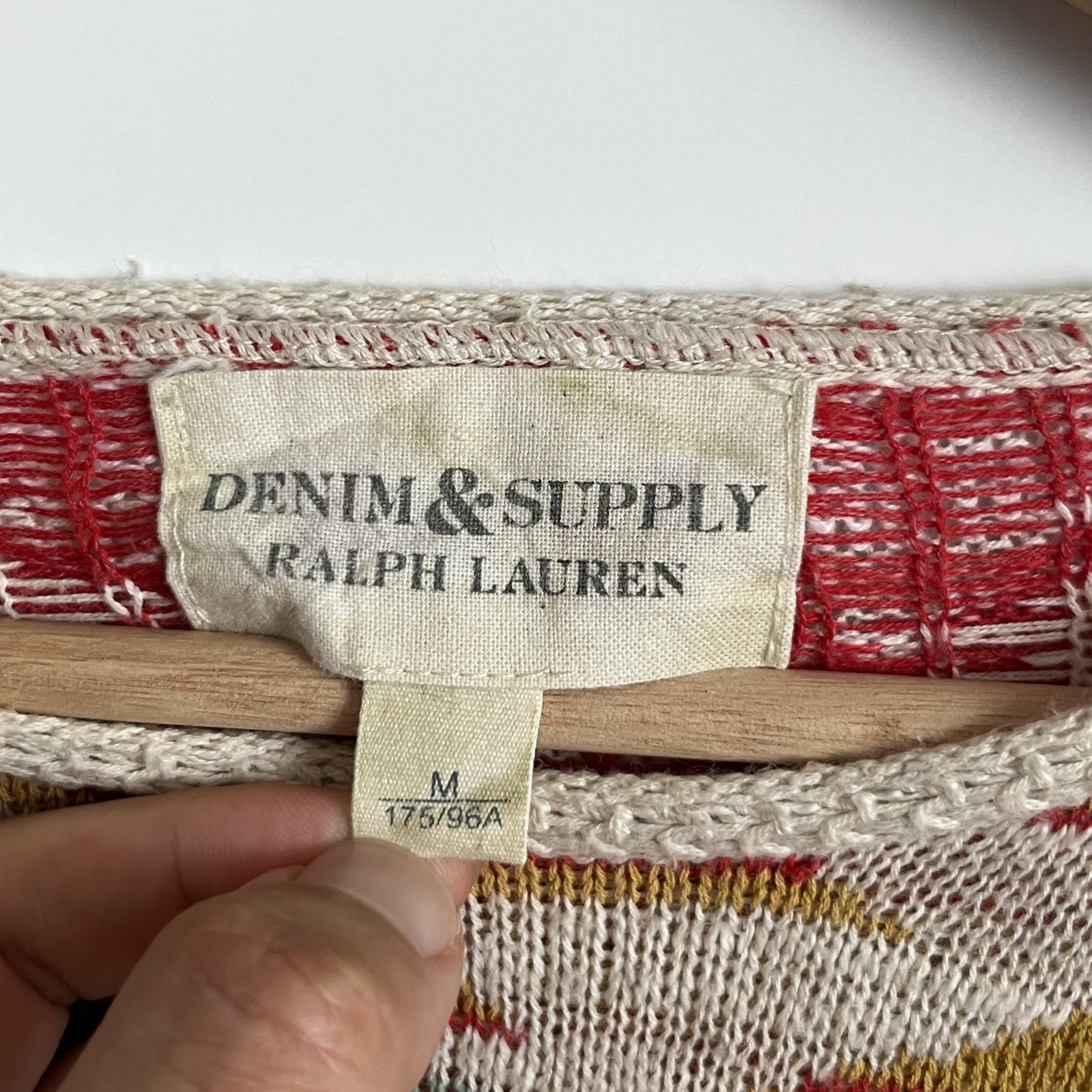 [ WOMAN ] Denim & Supply Ralph Lauren Indian Blanket Pattern Crewneck Knit