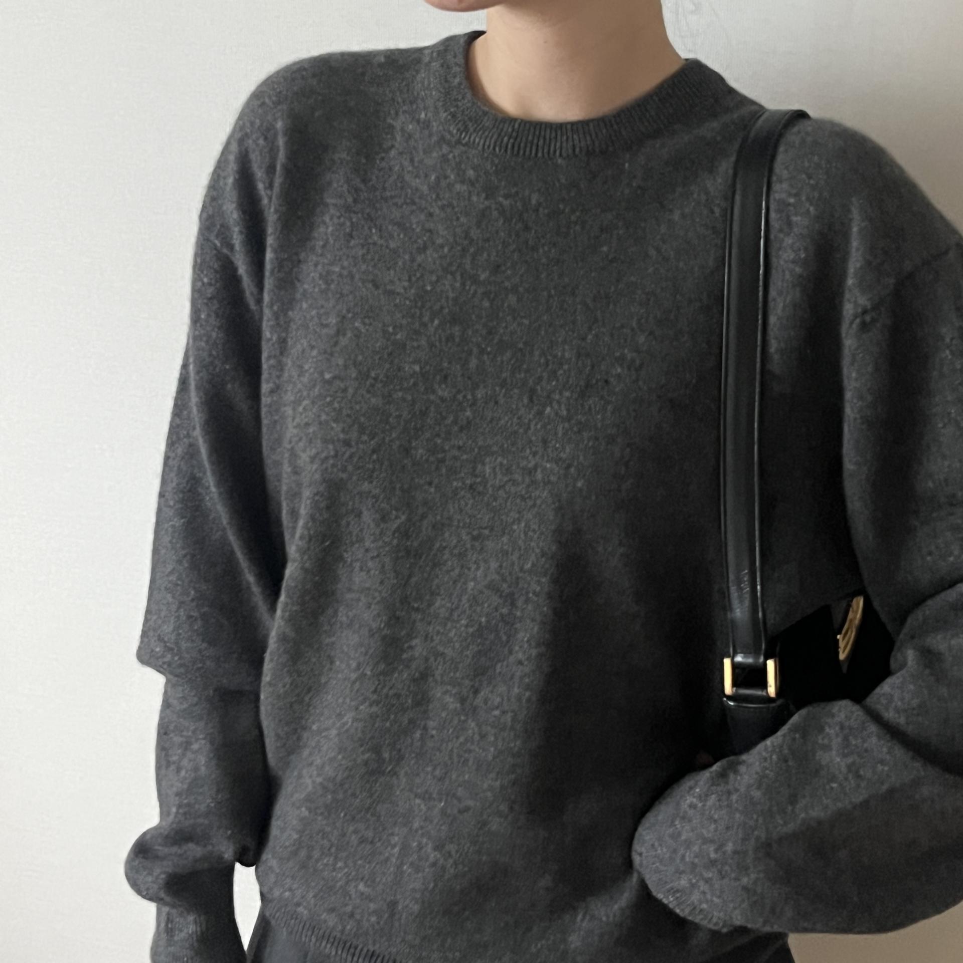 [ WOMAN ] Adam et Ropé Crewneck Wool Knit (Made in JAPAN)
