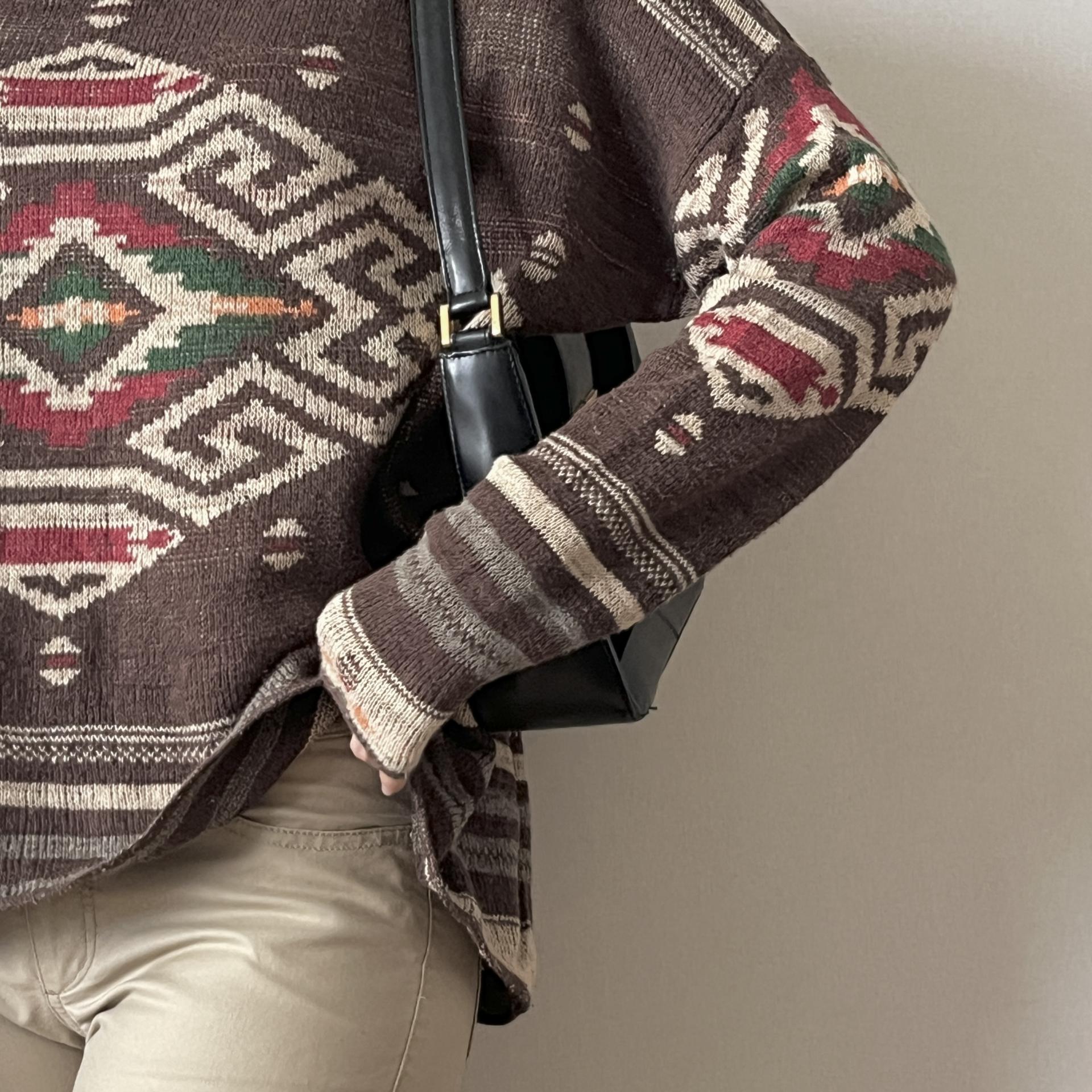 [ WOMAN ] Denim & Supply Ralph Lauren Navajo Aztec Pattern Crewneck Knit