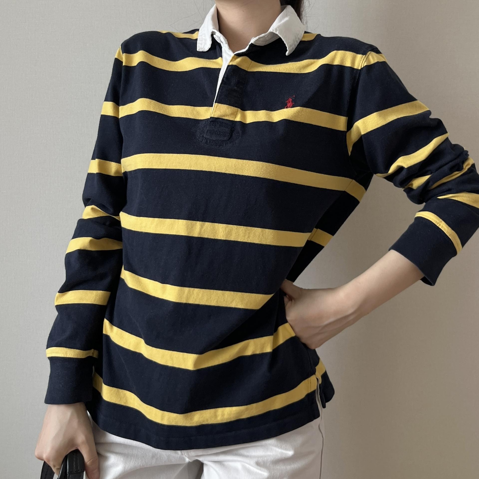 [ WOMAN ] Polo Ralph Lauren Stripe Rugby PK Shirt