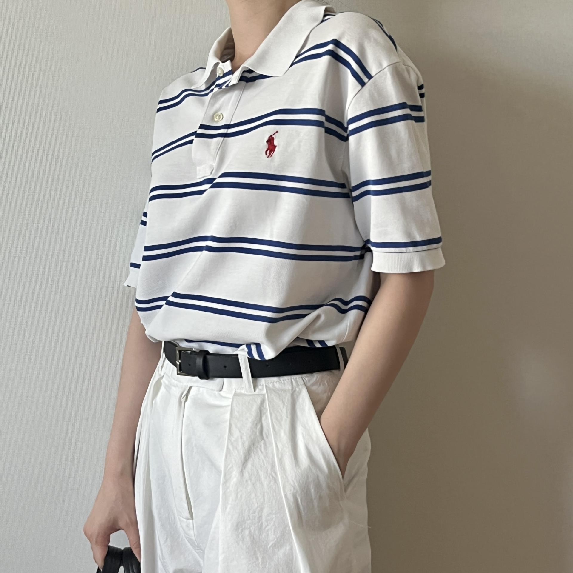 [ WOMAN ] Polo Ralph Lauren Stripe PK Shirt