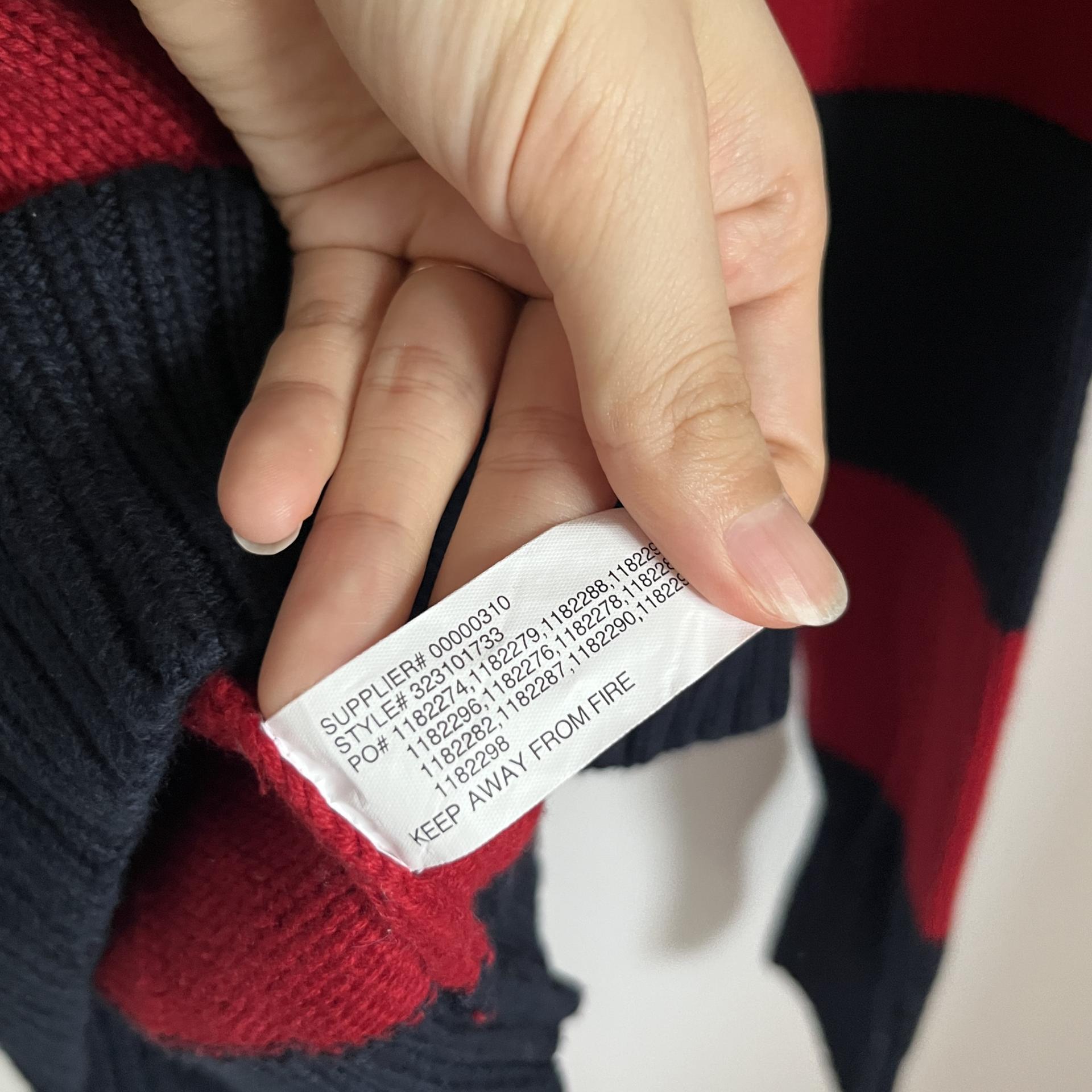 Polo Ralph Lauren Bold Stripe Half-Zip Knit Sweater