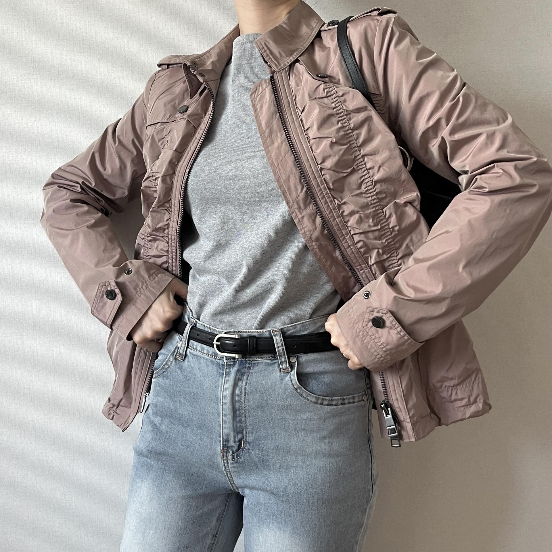 [ WOMAN ] BURBERRY London Shirred Jacket