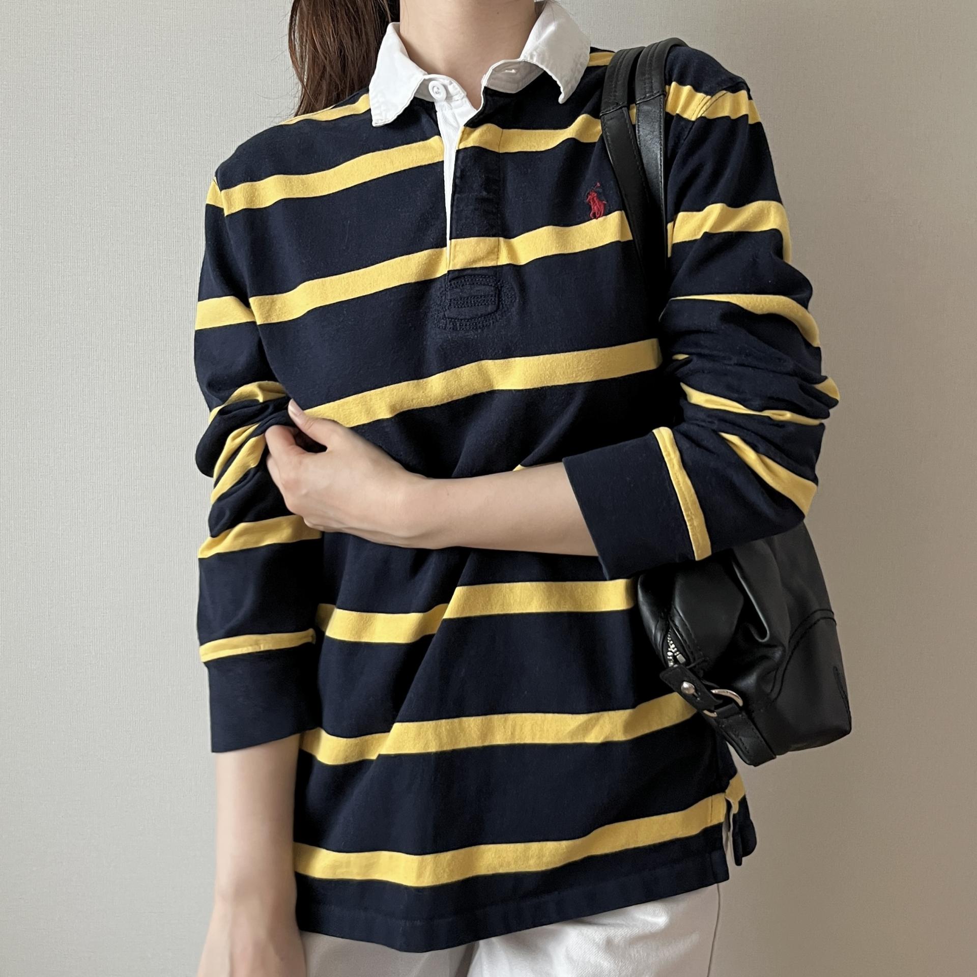 [ WOMAN ] Polo Ralph Lauren Stripe Rugby PK Shirt
