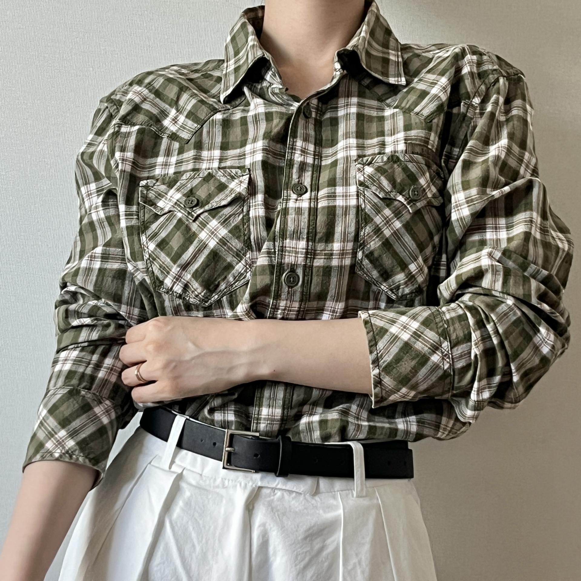 [ WOMAN ] Diesel Western Check Shirt