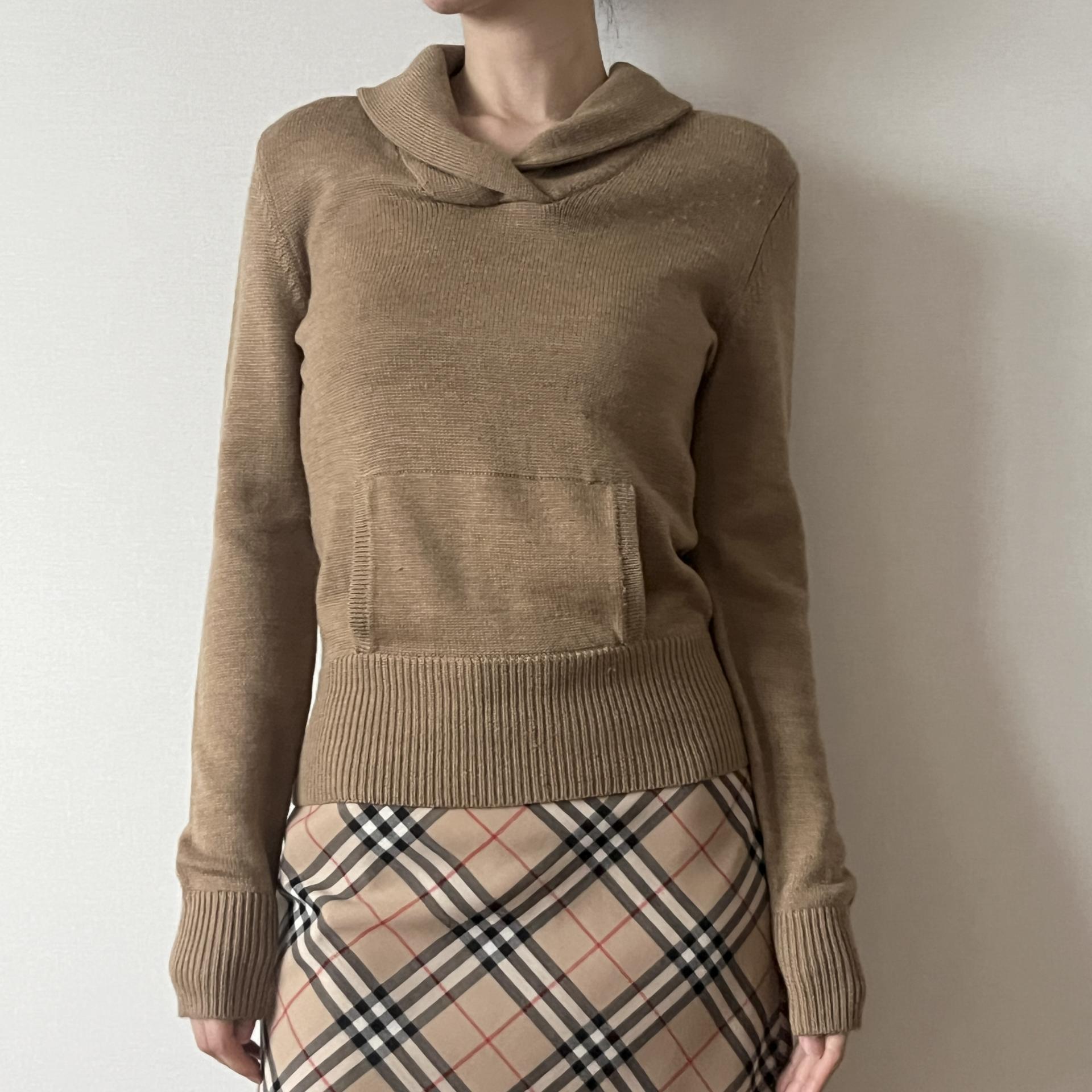 Polo Ralph Lauren Shawl Collar Kangaroo Pocket Wool Knit Sweater
