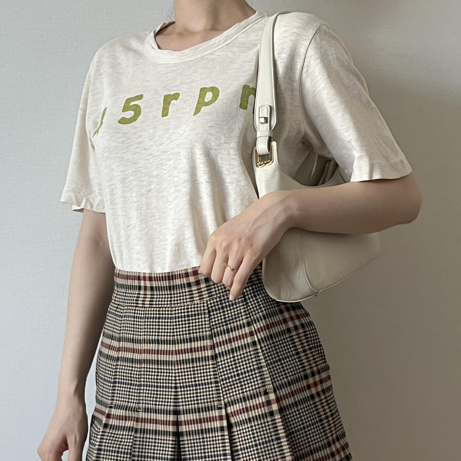 [ WOMAN ] MAX&CO Pleated Check Skirt
