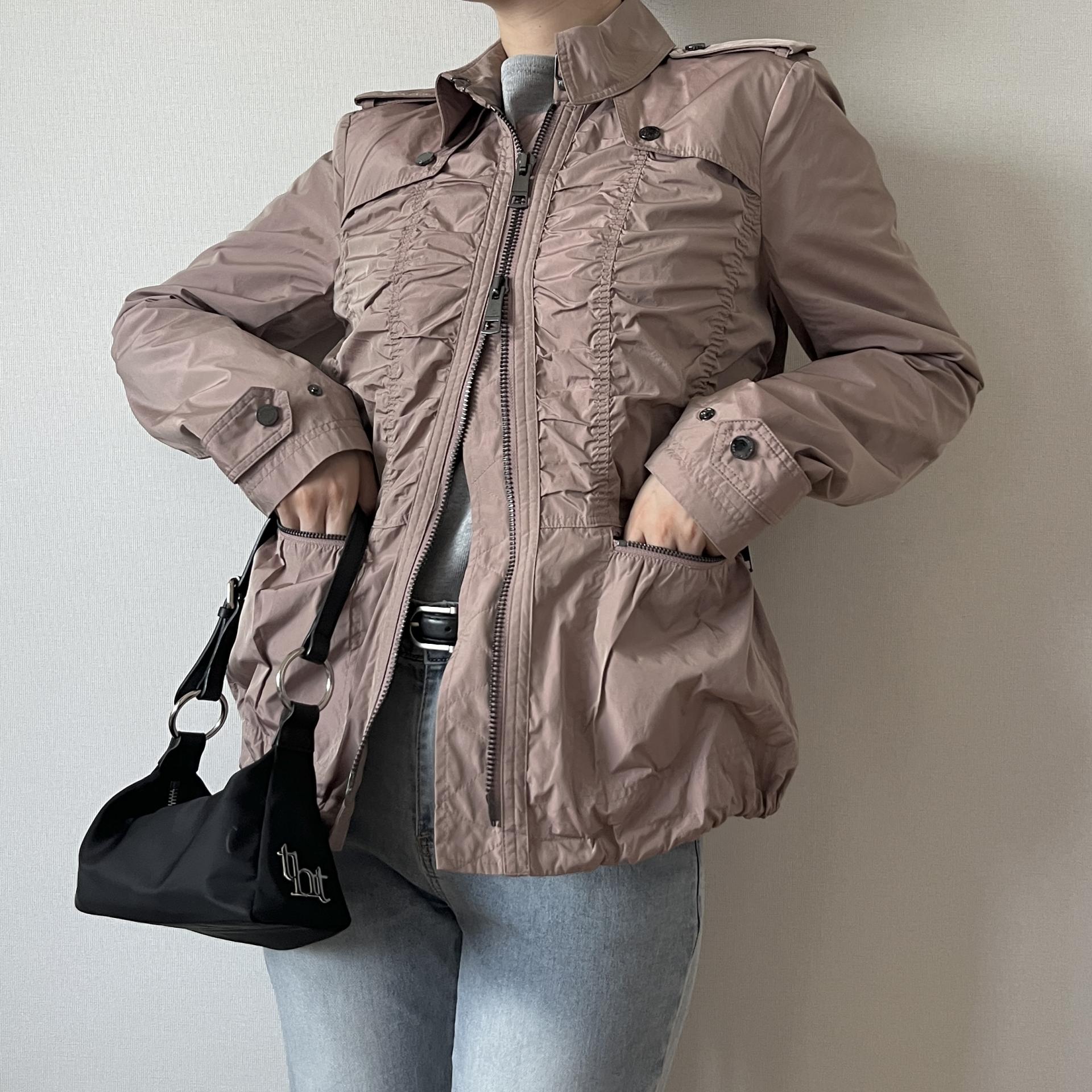 [ WOMAN ] BURBERRY London Shirred Jacket