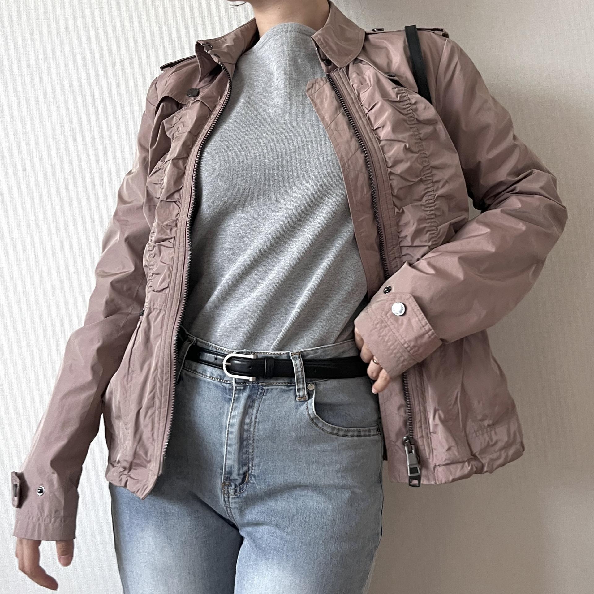 [ WOMAN ] BURBERRY London Shirred Jacket
