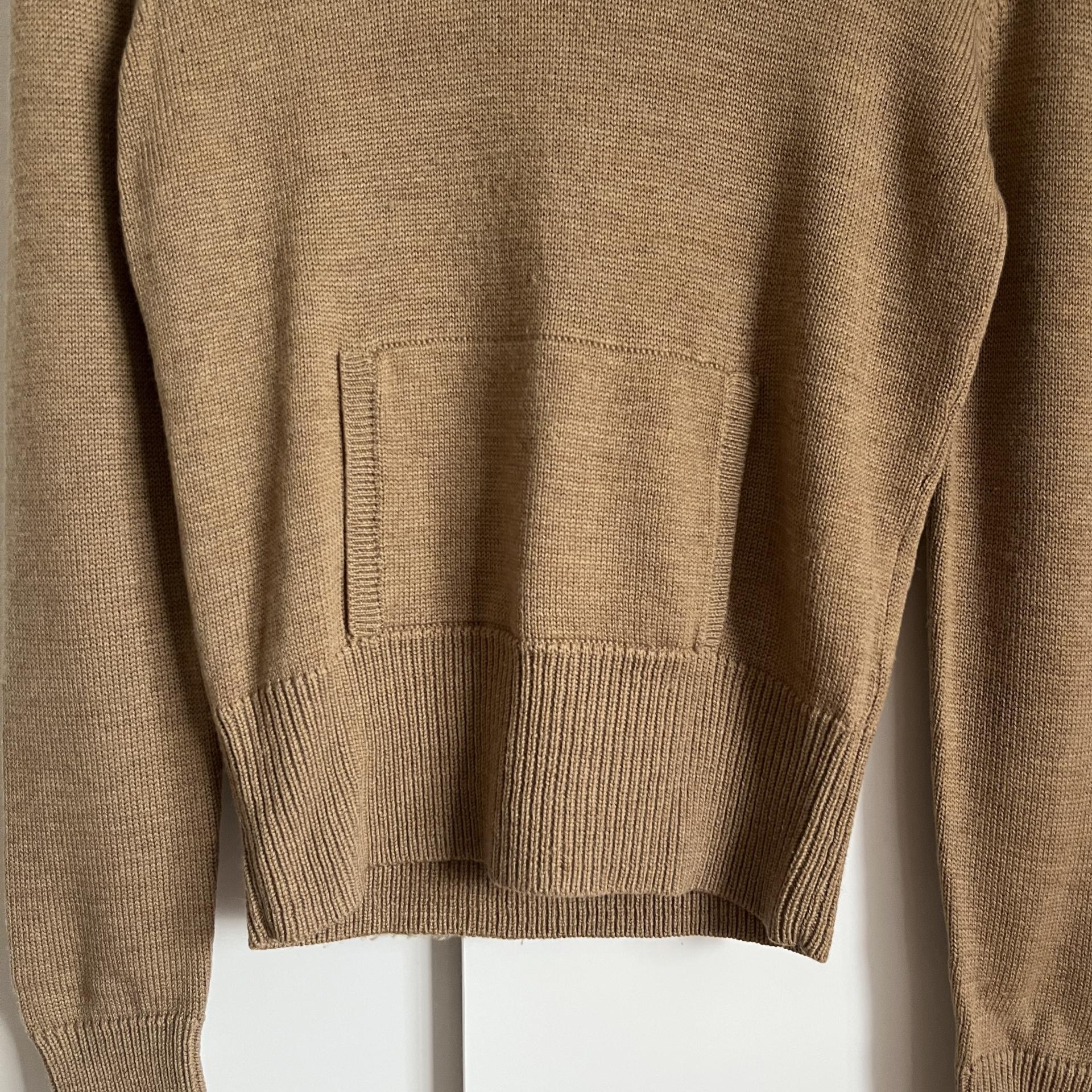 Polo Ralph Lauren Shawl Collar Kangaroo Pocket Wool Knit Sweater