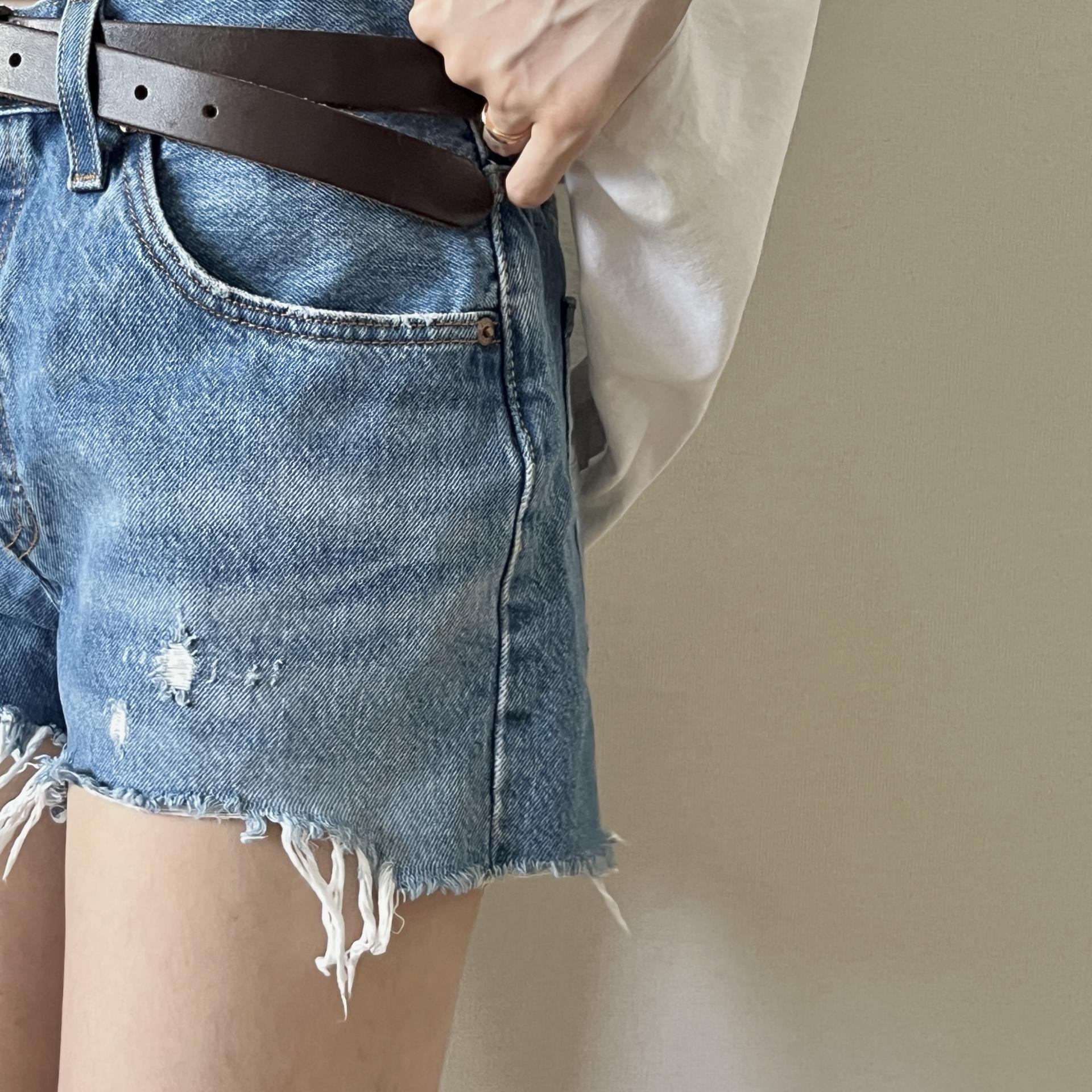 [ WOMAN ] LEVI'S 501 " Orange tap " Denim shorts ( Made in U.S.A )