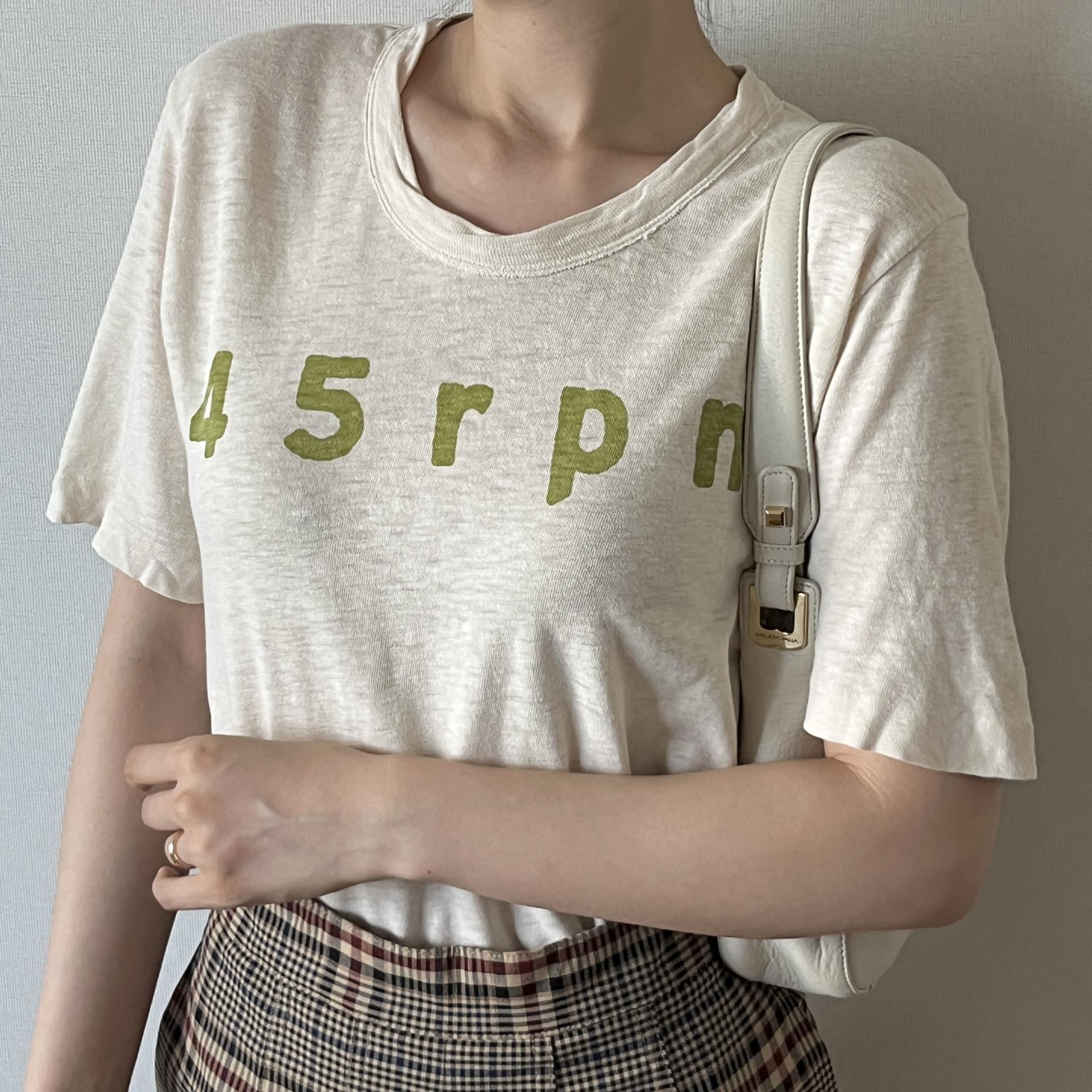 [ WOMAN ] 45rpm Original Logo Crewneck