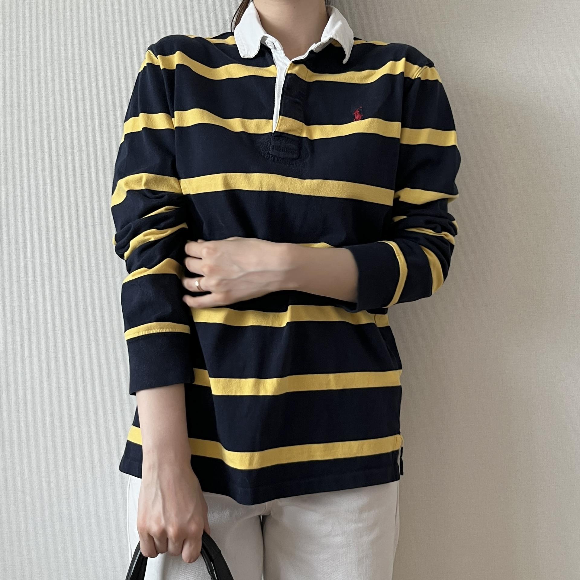 [ WOMAN ] Polo Ralph Lauren Stripe Rugby PK Shirt