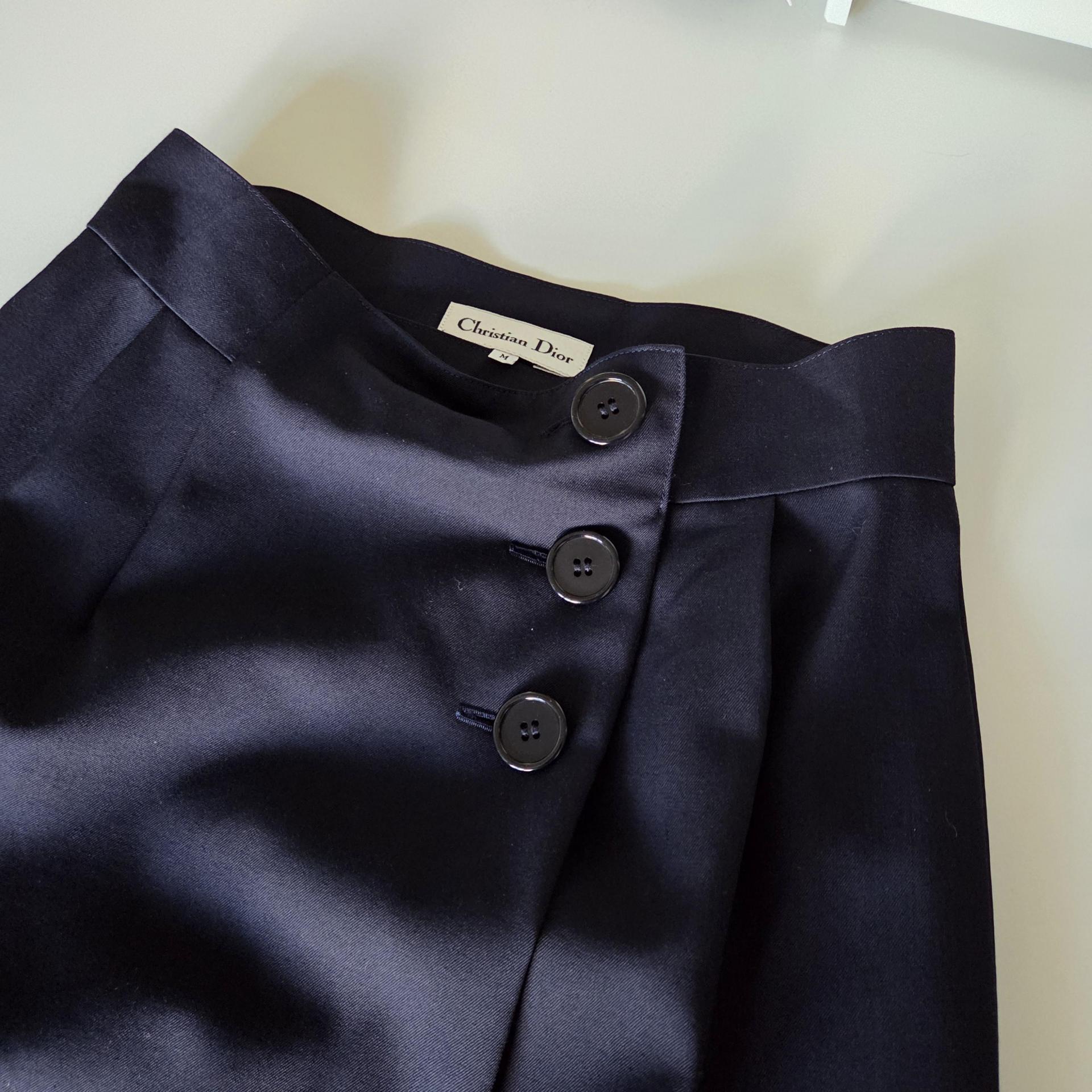 [ WOMAN ] CHRISTIAN DIOR 90's Side Button Skirt