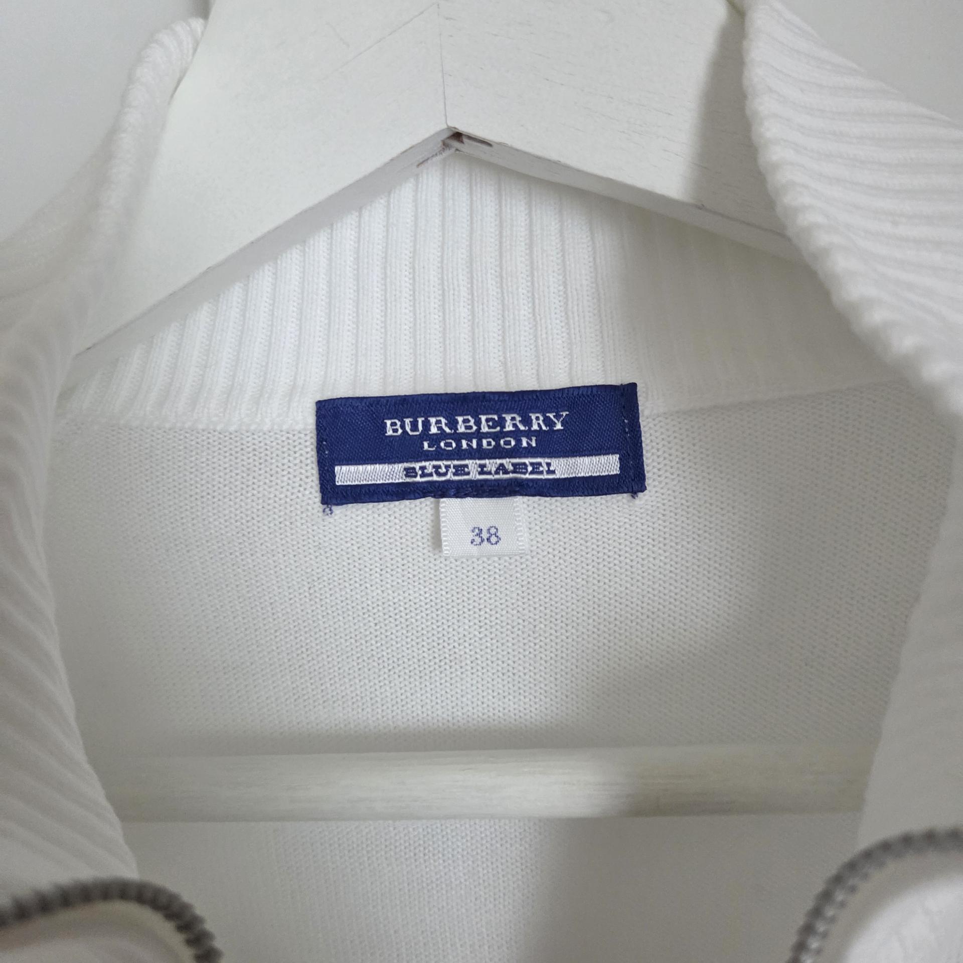 [ WOMAN ] Burberry Blue Label High-Neck Zip-Up Knit Cardigan