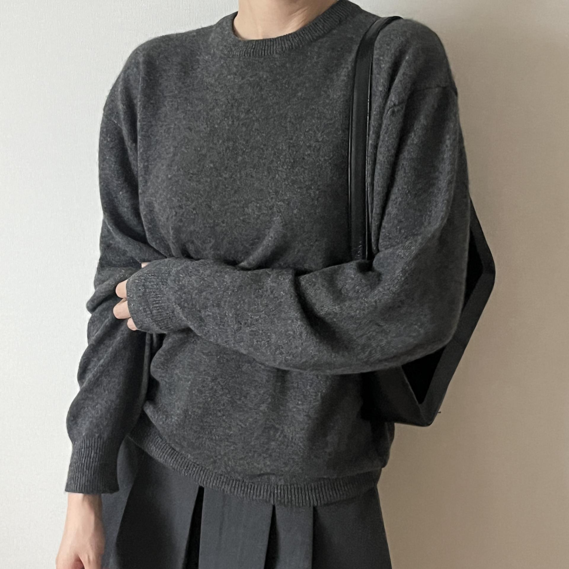 [ WOMAN ] Adam et Ropé Crewneck Wool Knit (Made in JAPAN)