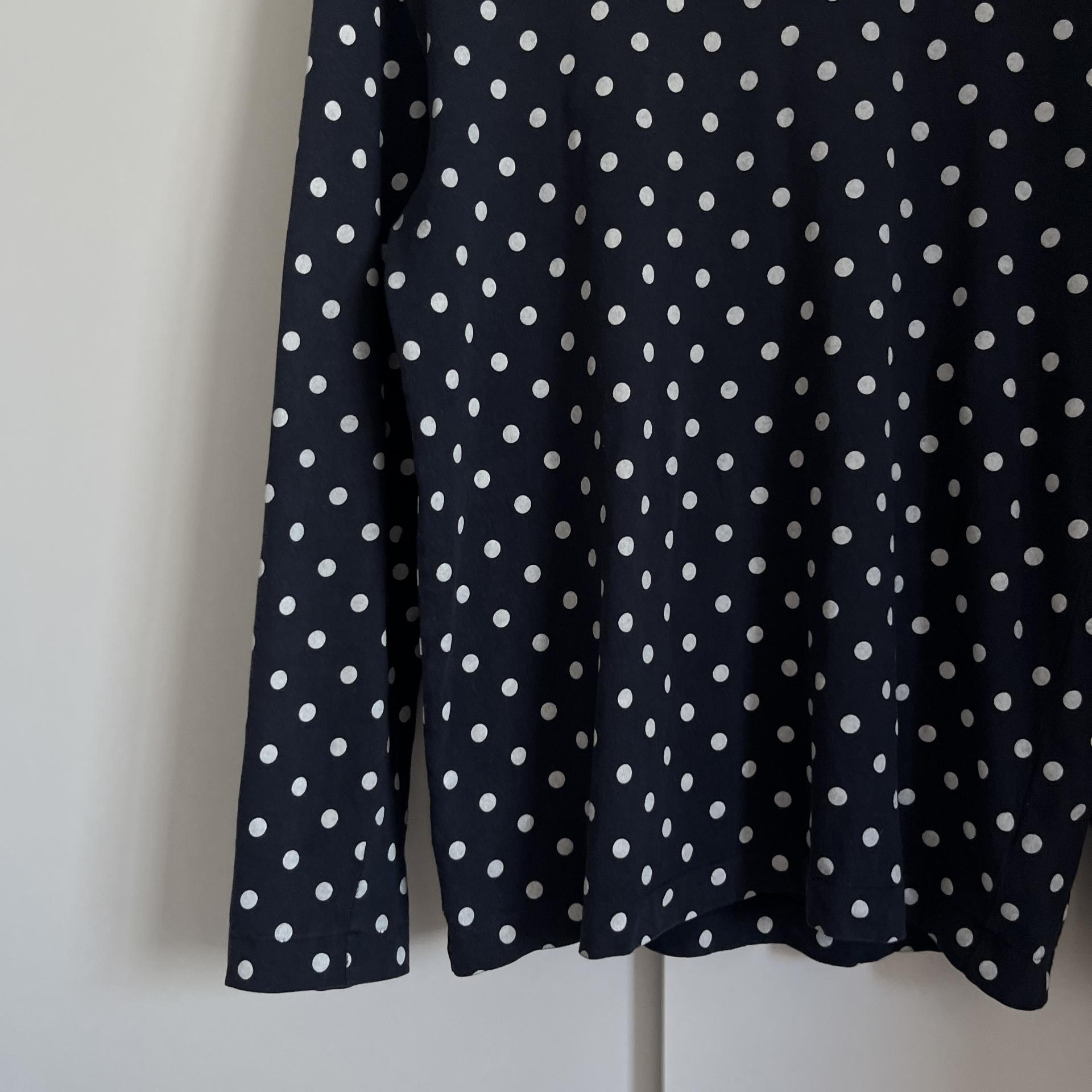 [ WOMAN ] COMME DES GARCONS PLAY Dot Long Sleeve ( Made in JAPAN)