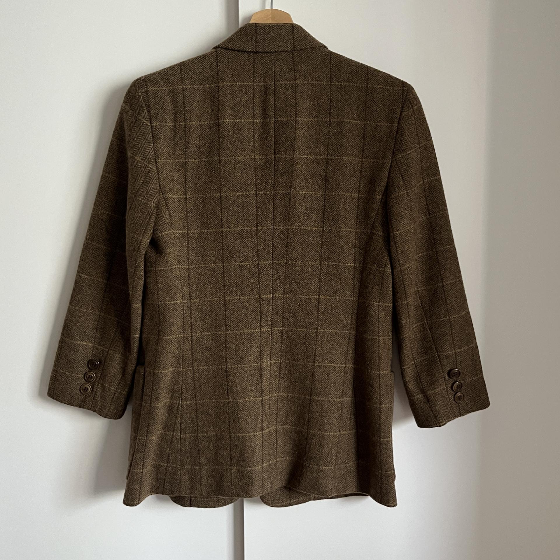 [ WOMAN ] DKNY Classic Check Wool 9부 Jacket